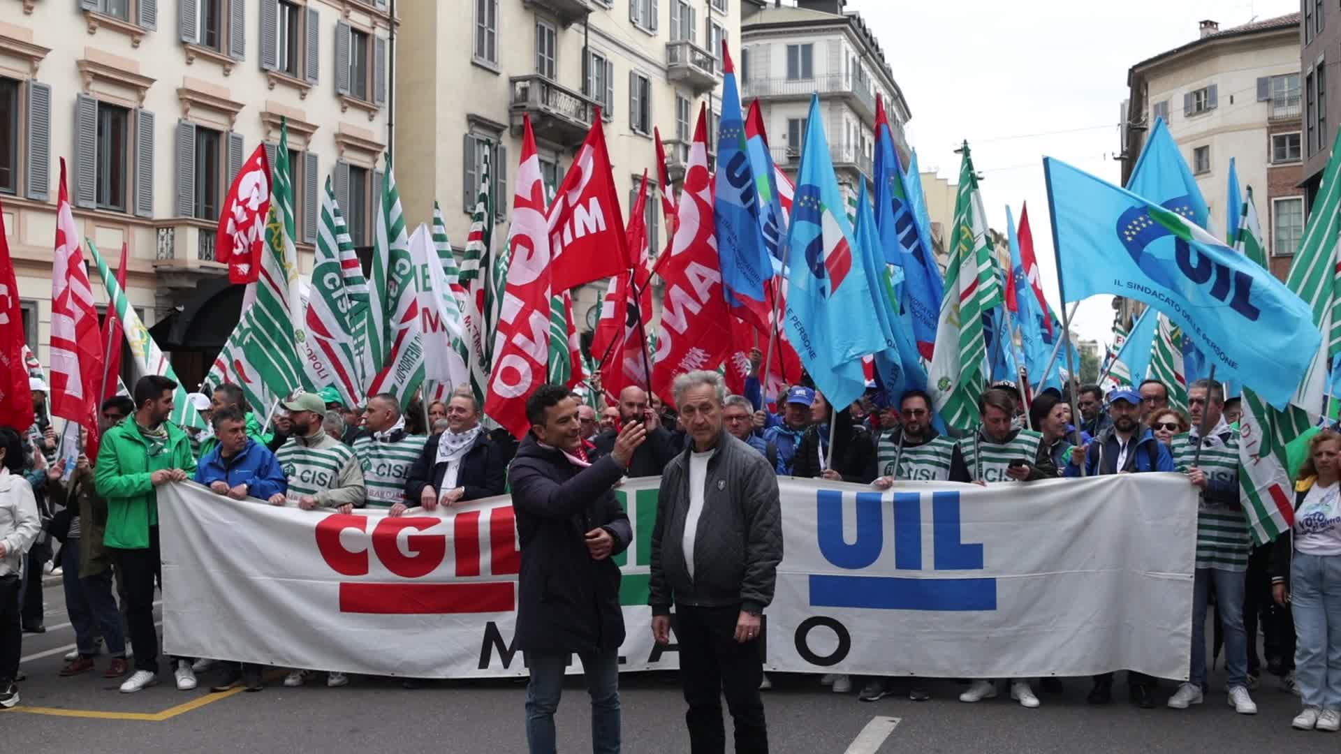 May Day Demonstration in Milan, Italy
