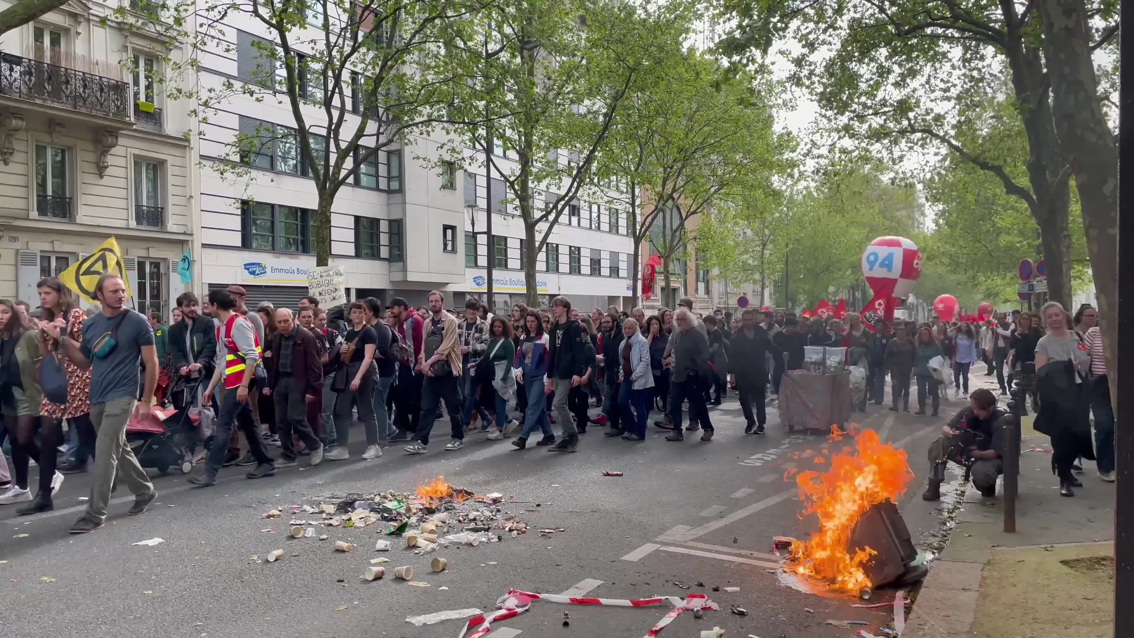 May Day Demonstration in Paris, France