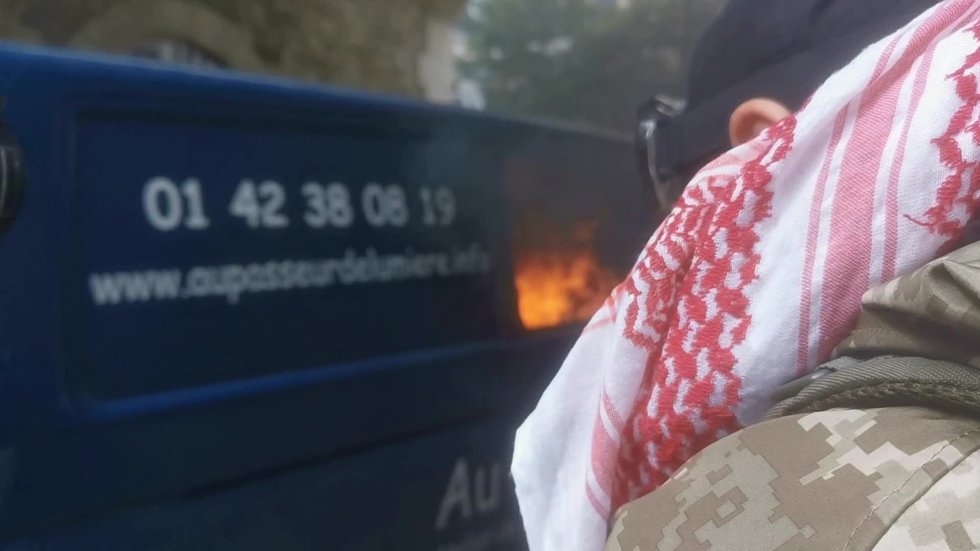 May Day Demonstration Amid Clashes With Riot Police In Paris, France