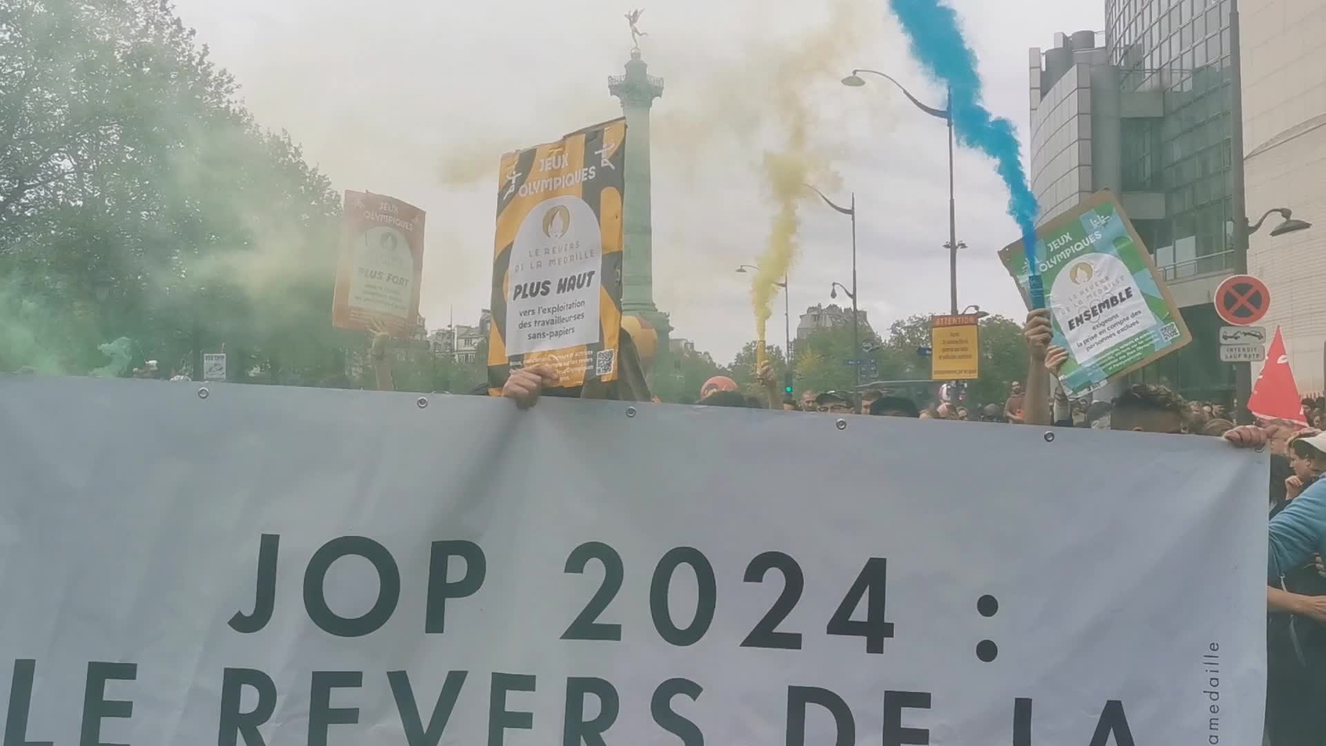 May Day Demonstration Amid Clashes With Riot Police In Paris, France