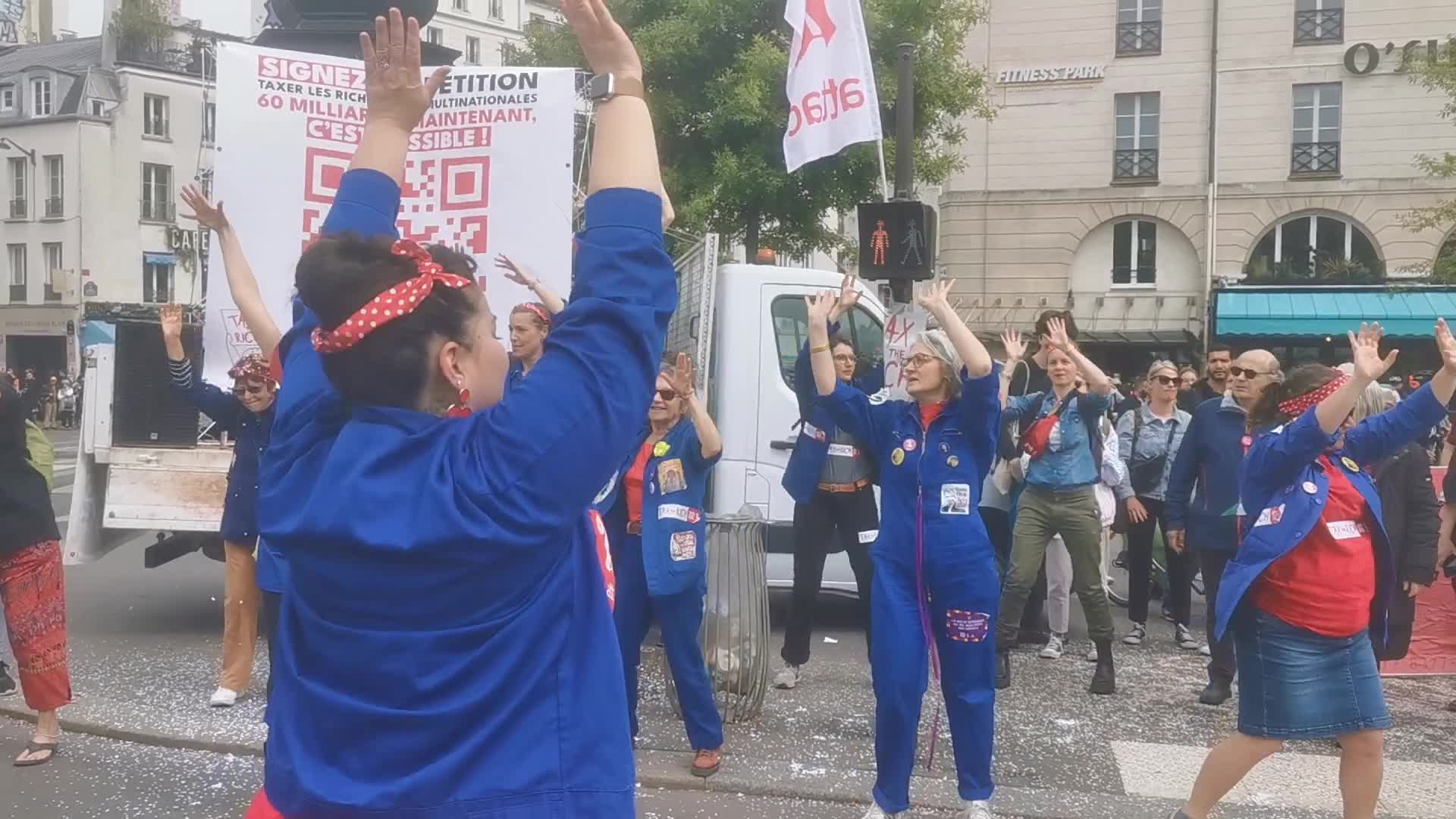 May Day Demonstration Amid Clashes With Riot Police In Paris, France
