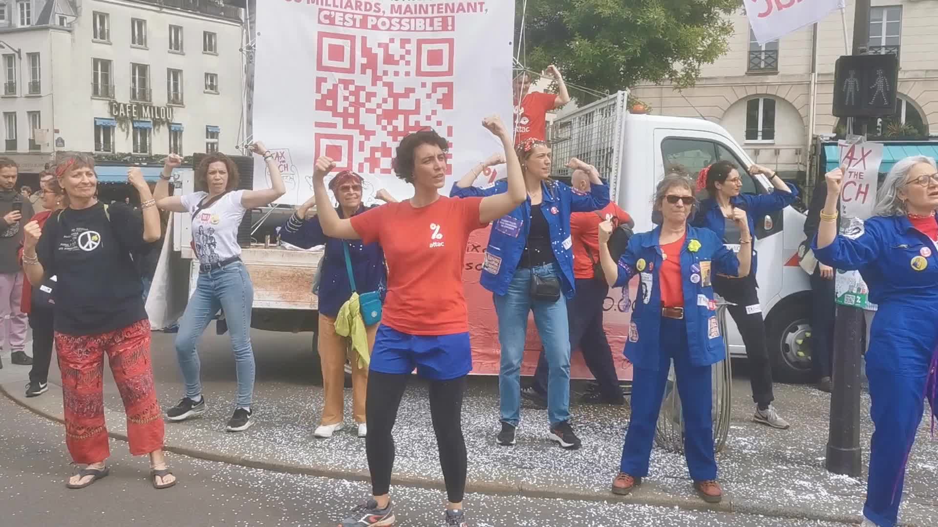 May Day Demonstration Amid Clashes With Riot Police In Paris, France
