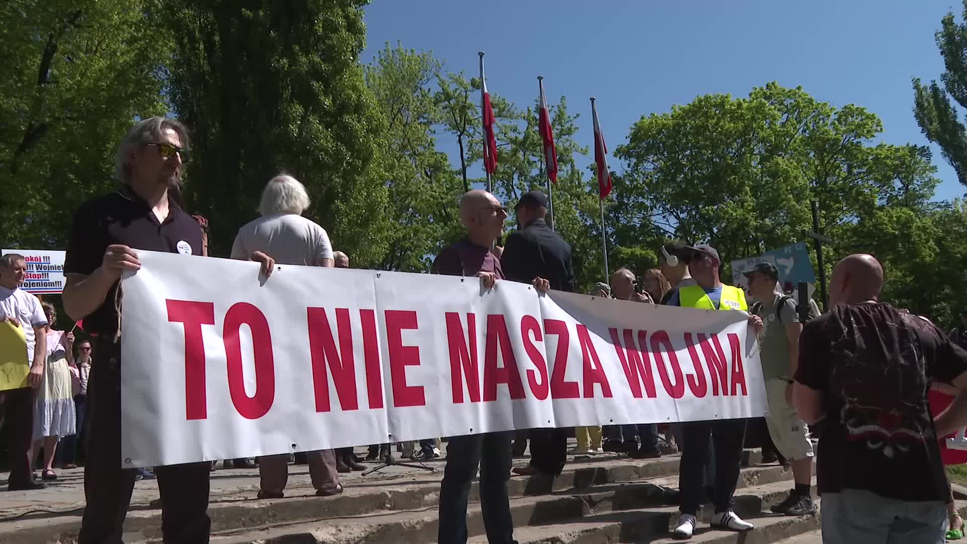 'This Is Not Our War' - Rally against Polish involvement in Russia-Ukraine conflict