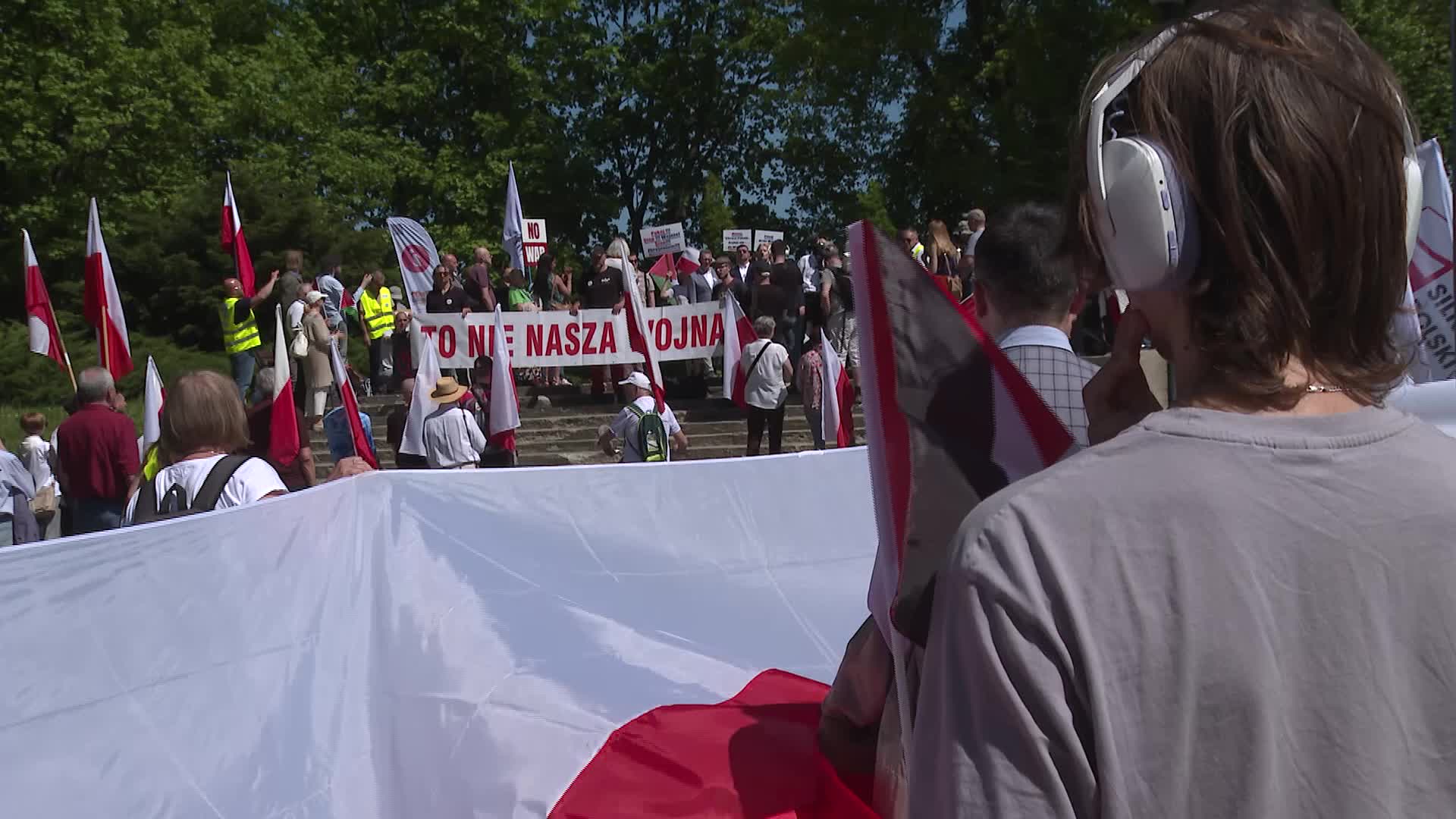 'This Is Not Our War' - Rally against Polish involvement in Russia-Ukraine conflict
