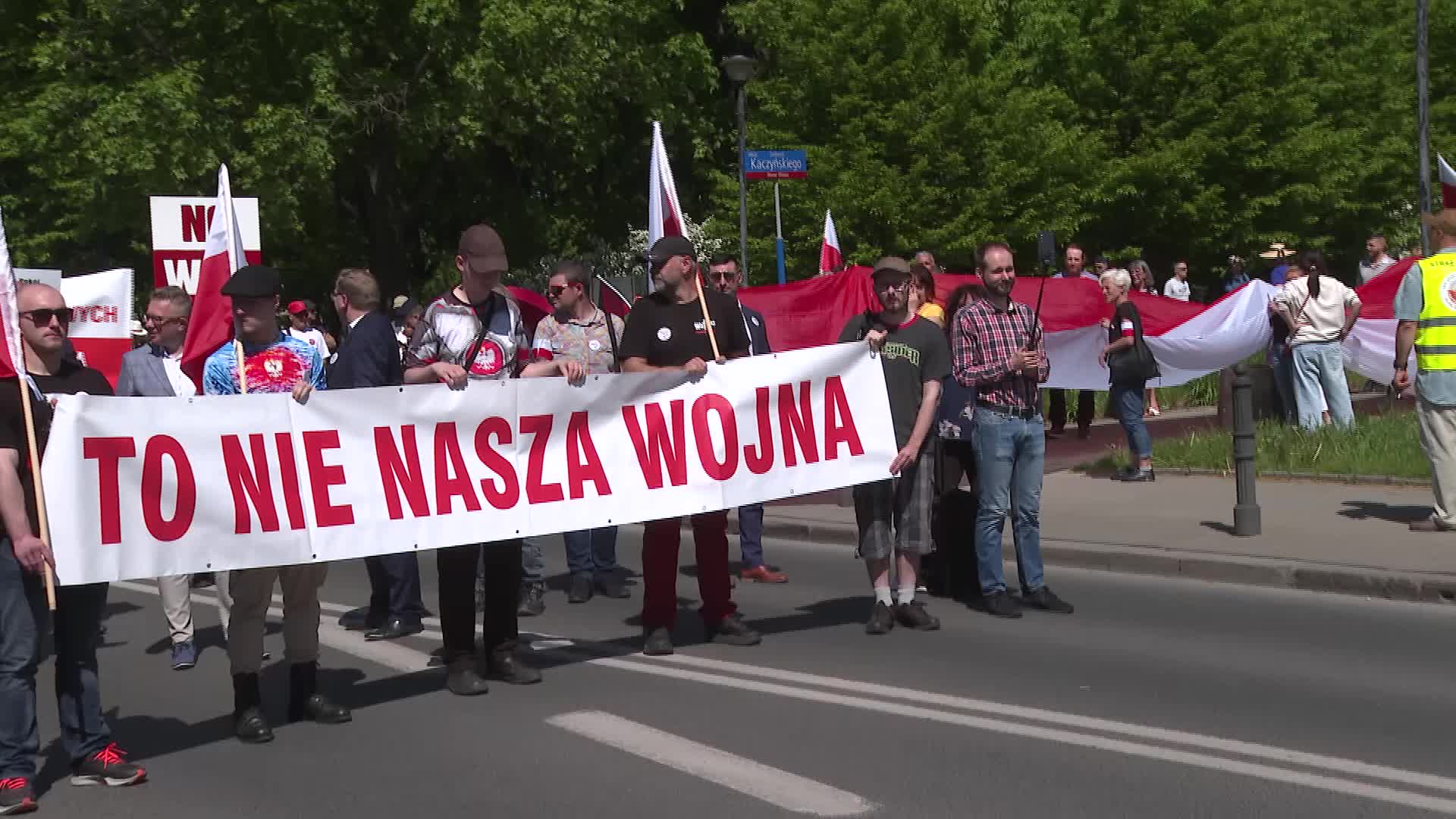 'This Is Not Our War' - Rally against Polish involvement in Russia-Ukraine conflict