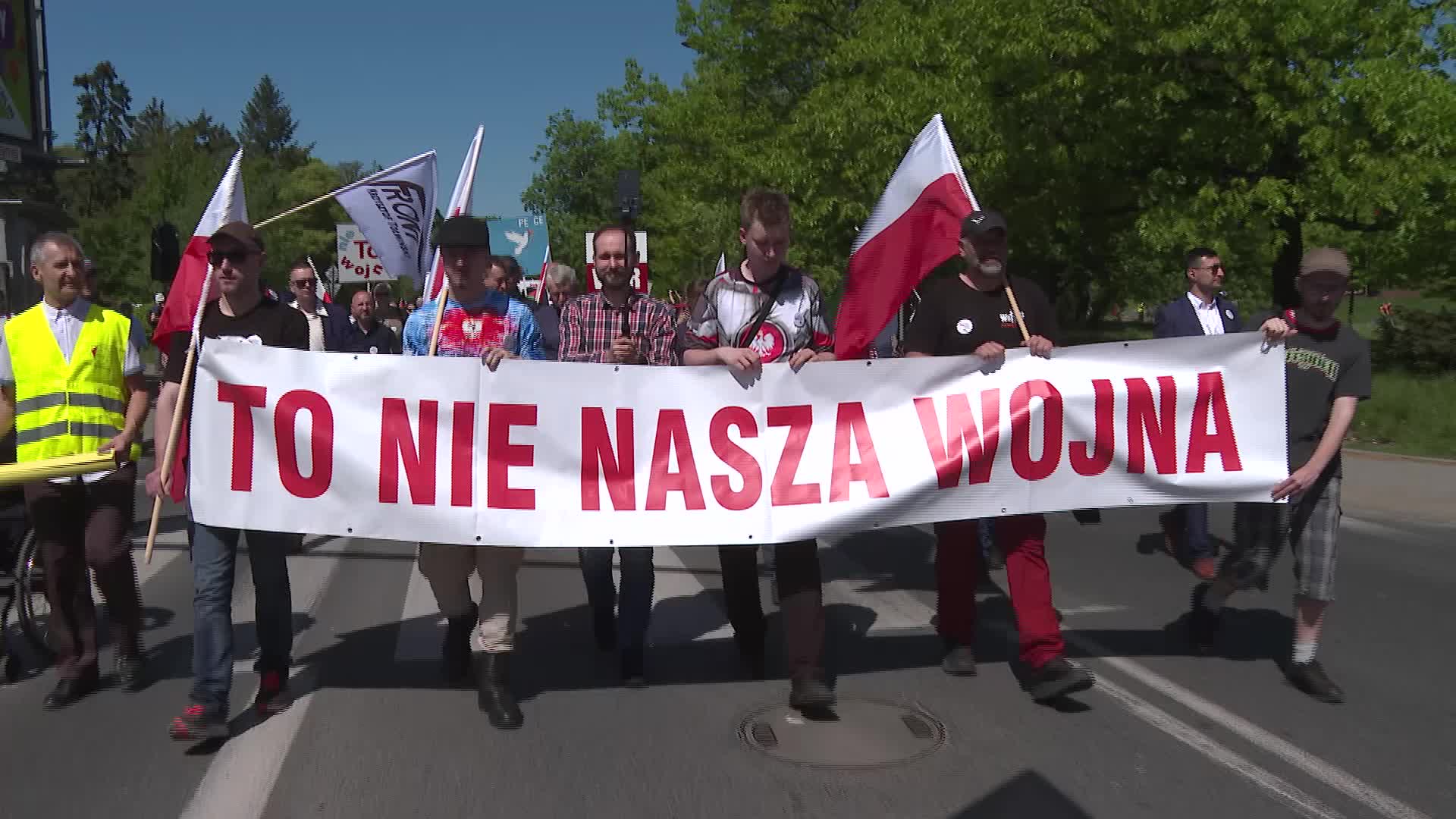 'This Is Not Our War' - Rally against Polish involvement in Russia-Ukraine conflict