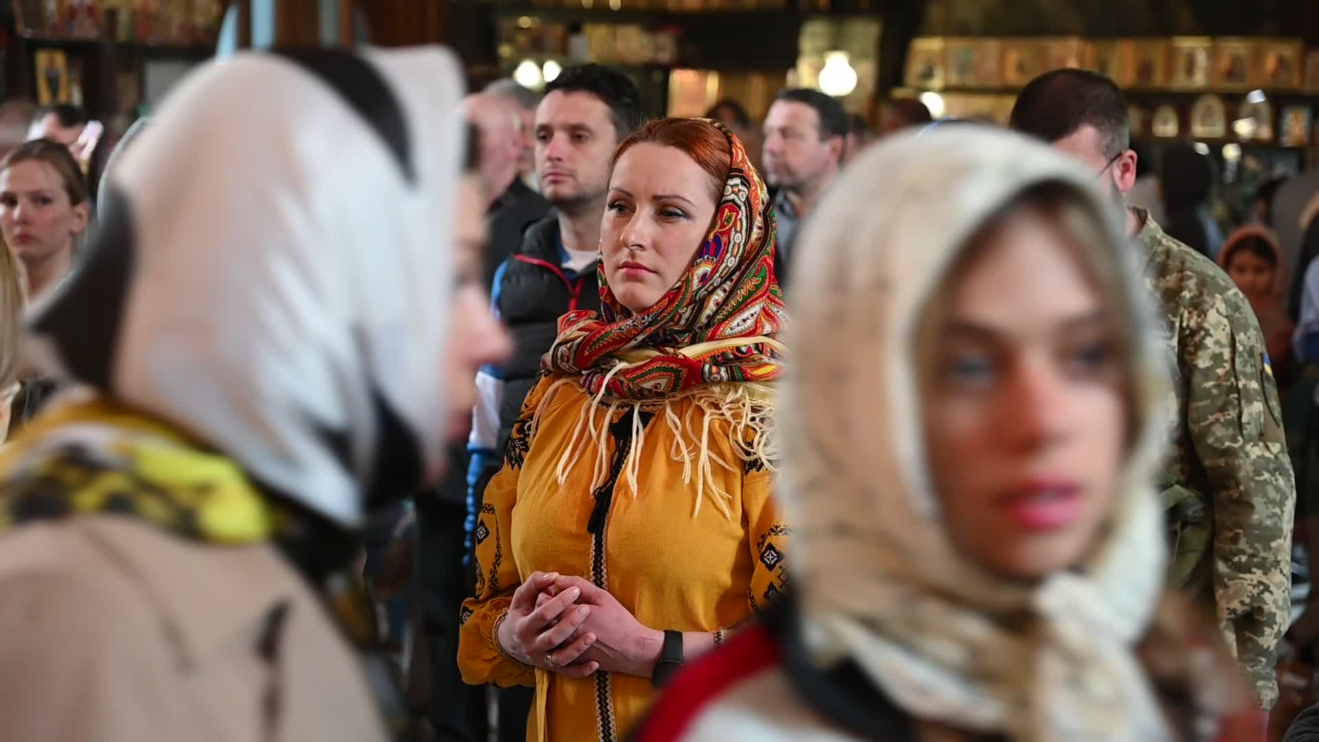 Orthodox Christians celebrate Easter in Kyiv