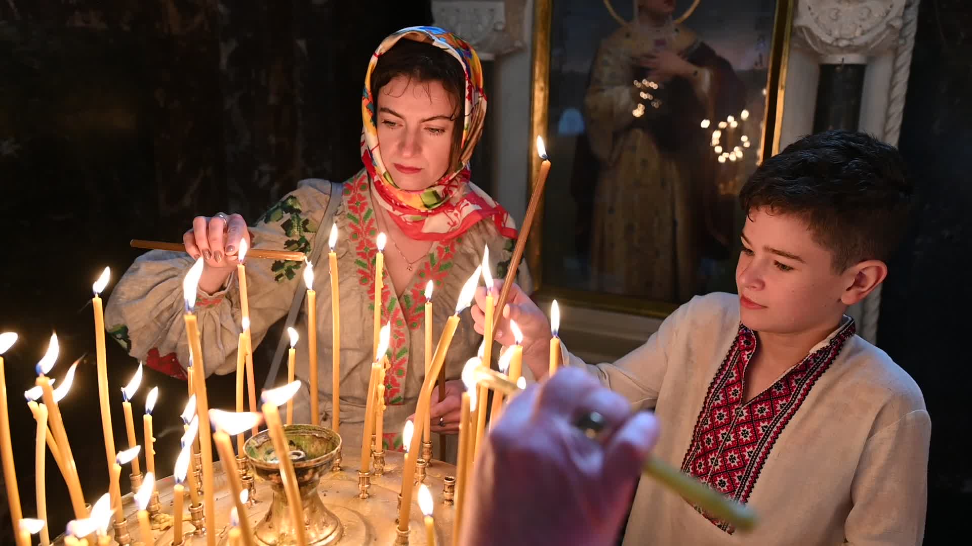 Orthodox Christians celebrate Easter in Kyiv