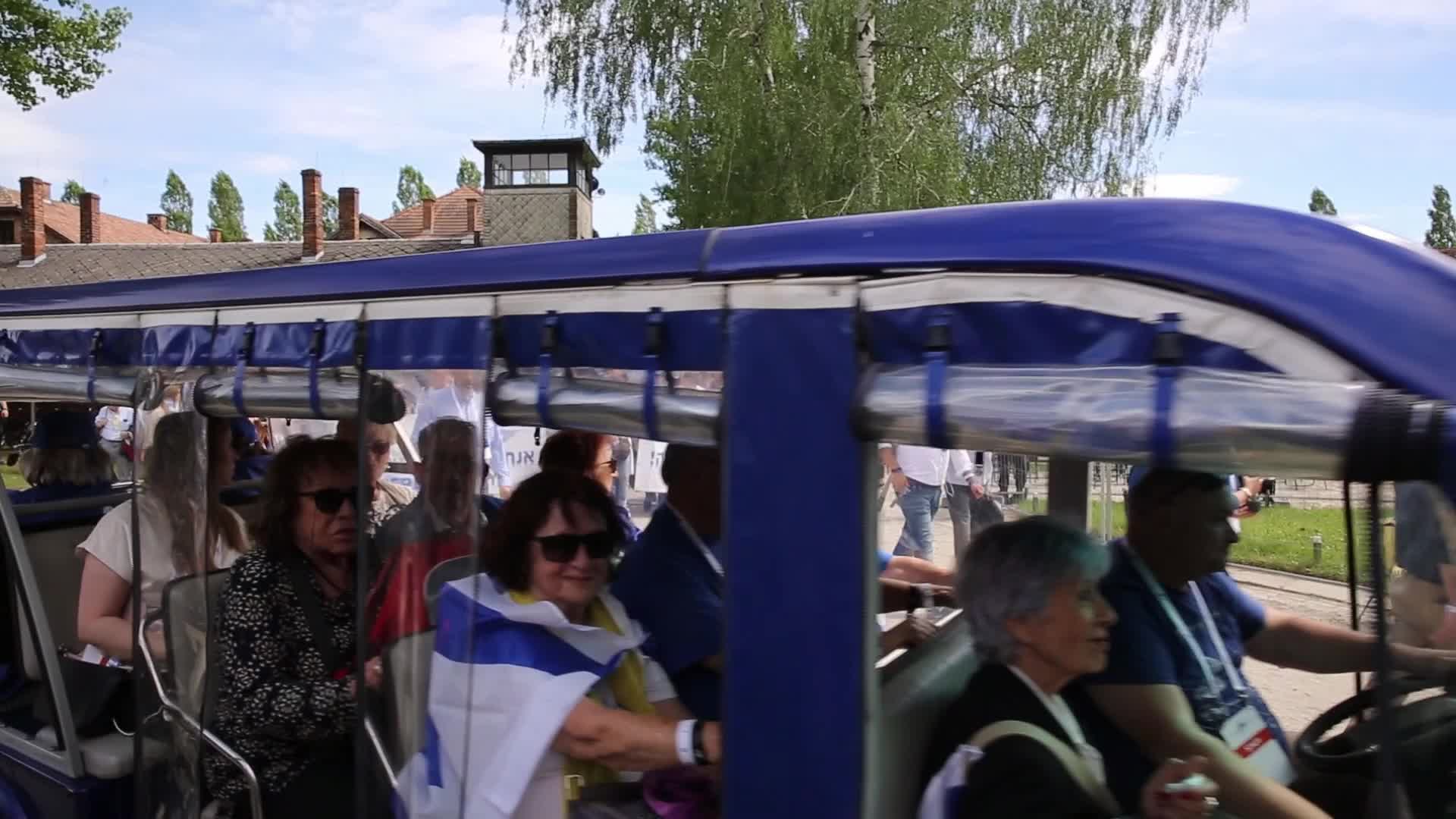 Survivors of Holocaust and October 7 visit Auschwitz for March of the Living