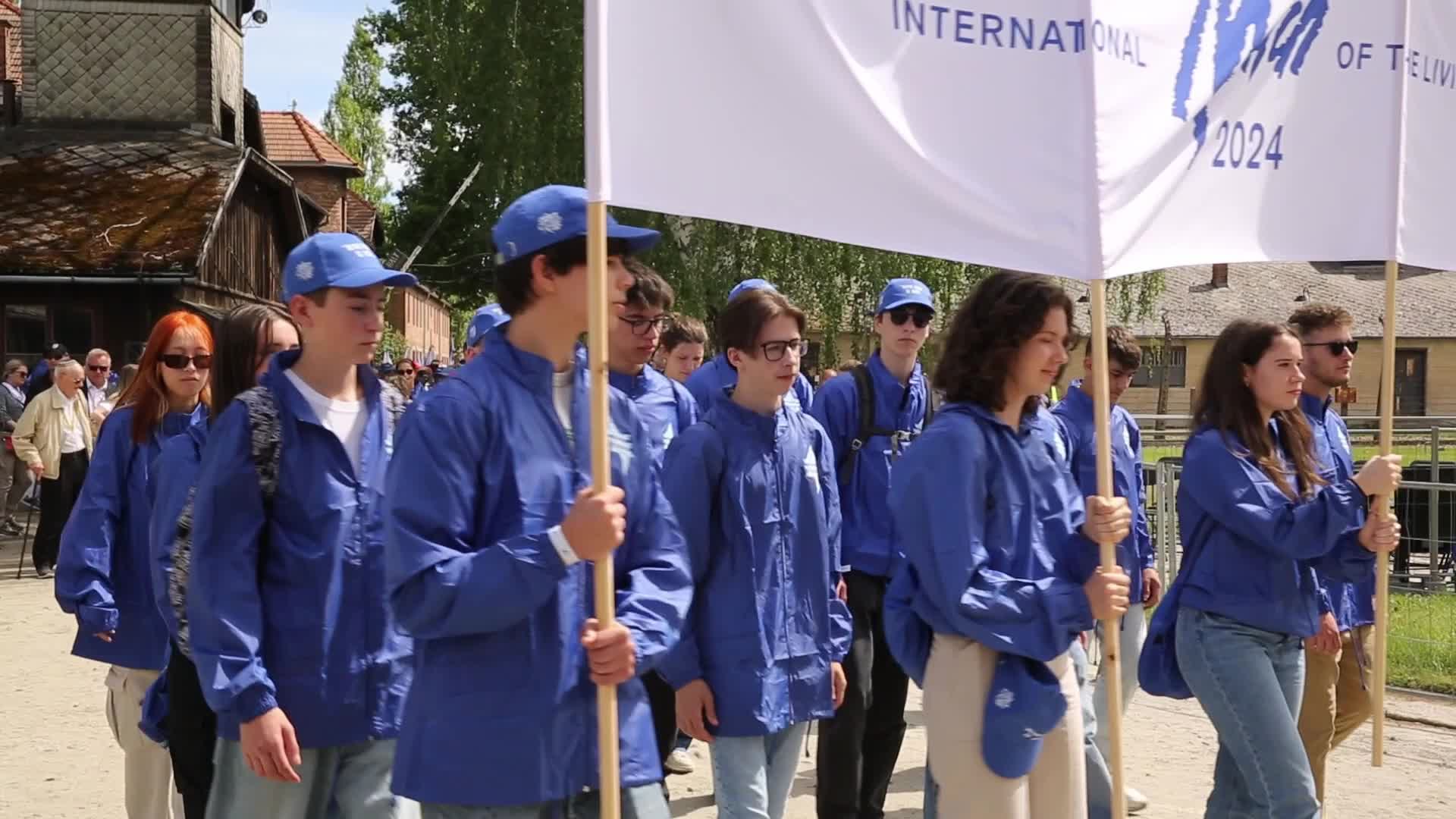 Survivors of Holocaust and October 7 visit Auschwitz for March of the Living