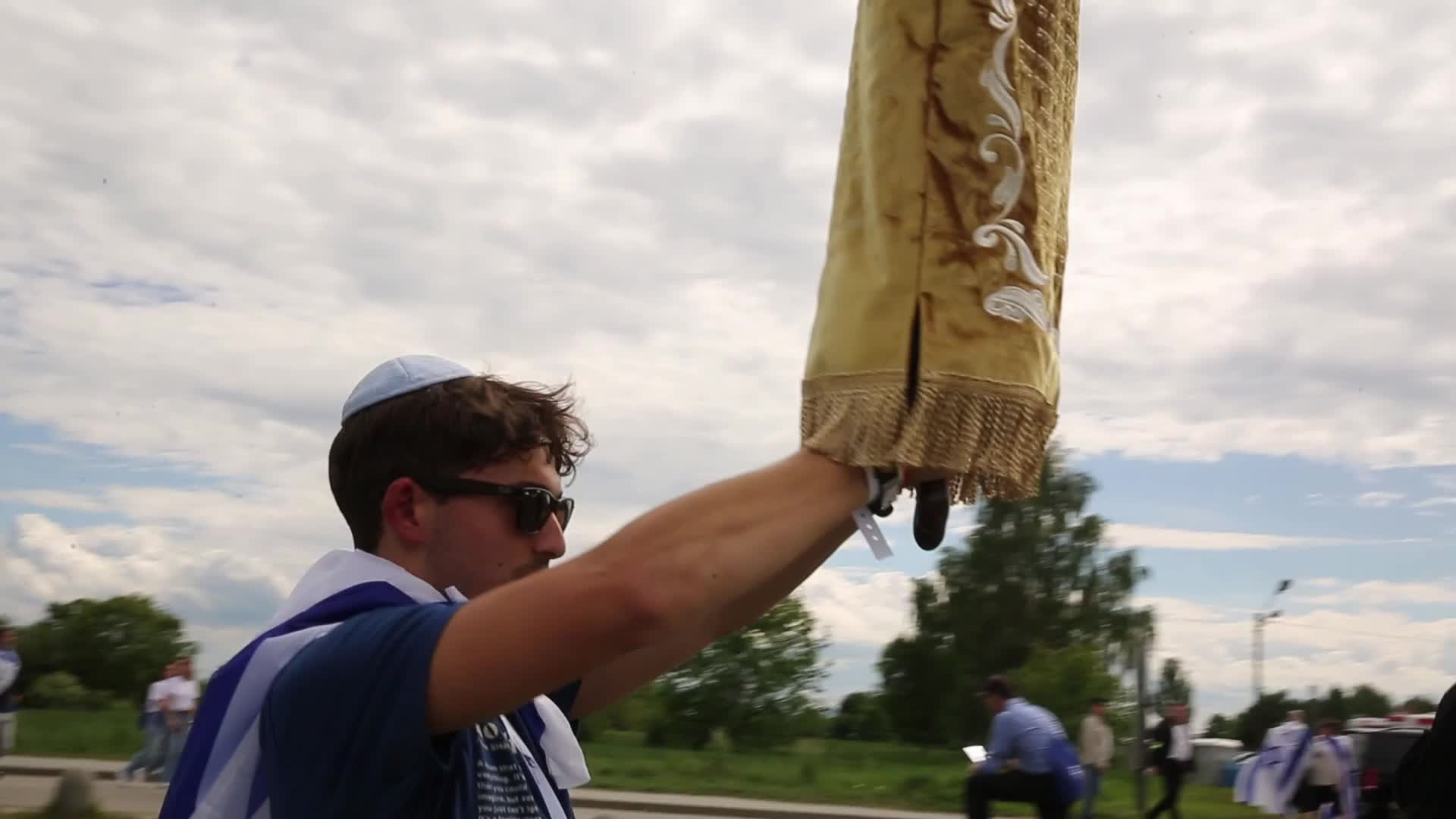 Survivors of Holocaust and October 7 visit Auschwitz for March of the Living