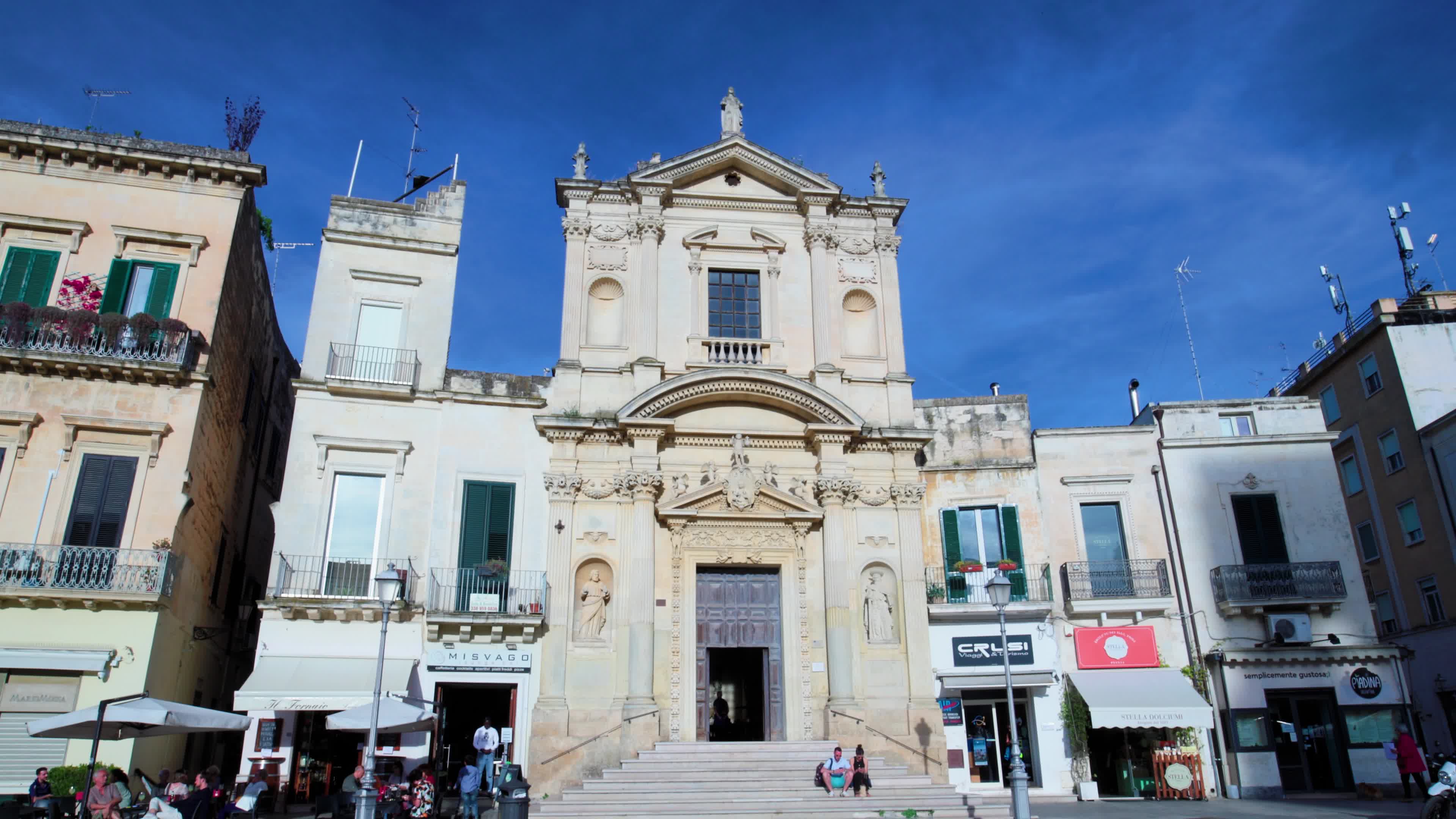 Tourists in Lecce, Italy