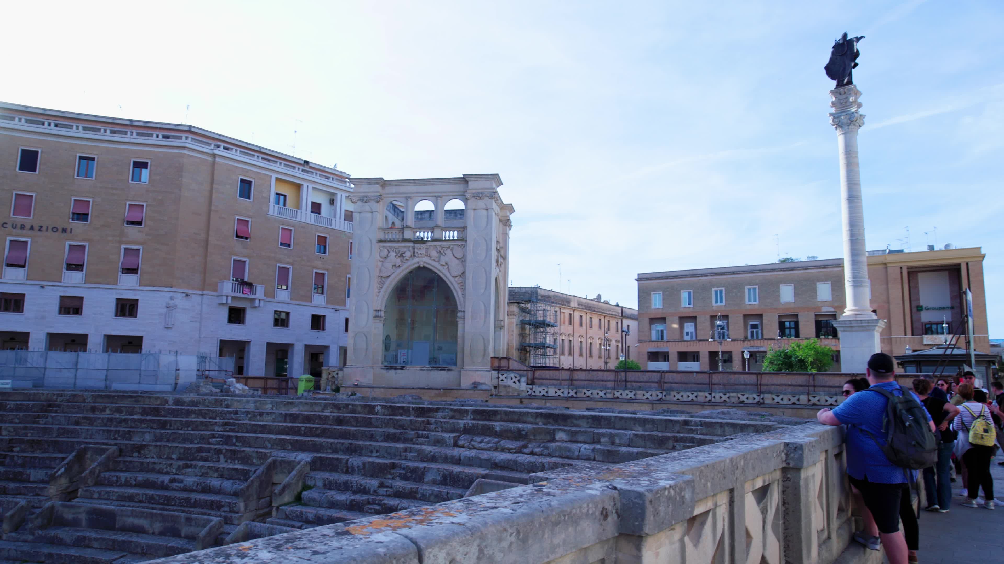 Tourists in Lecce, Italy