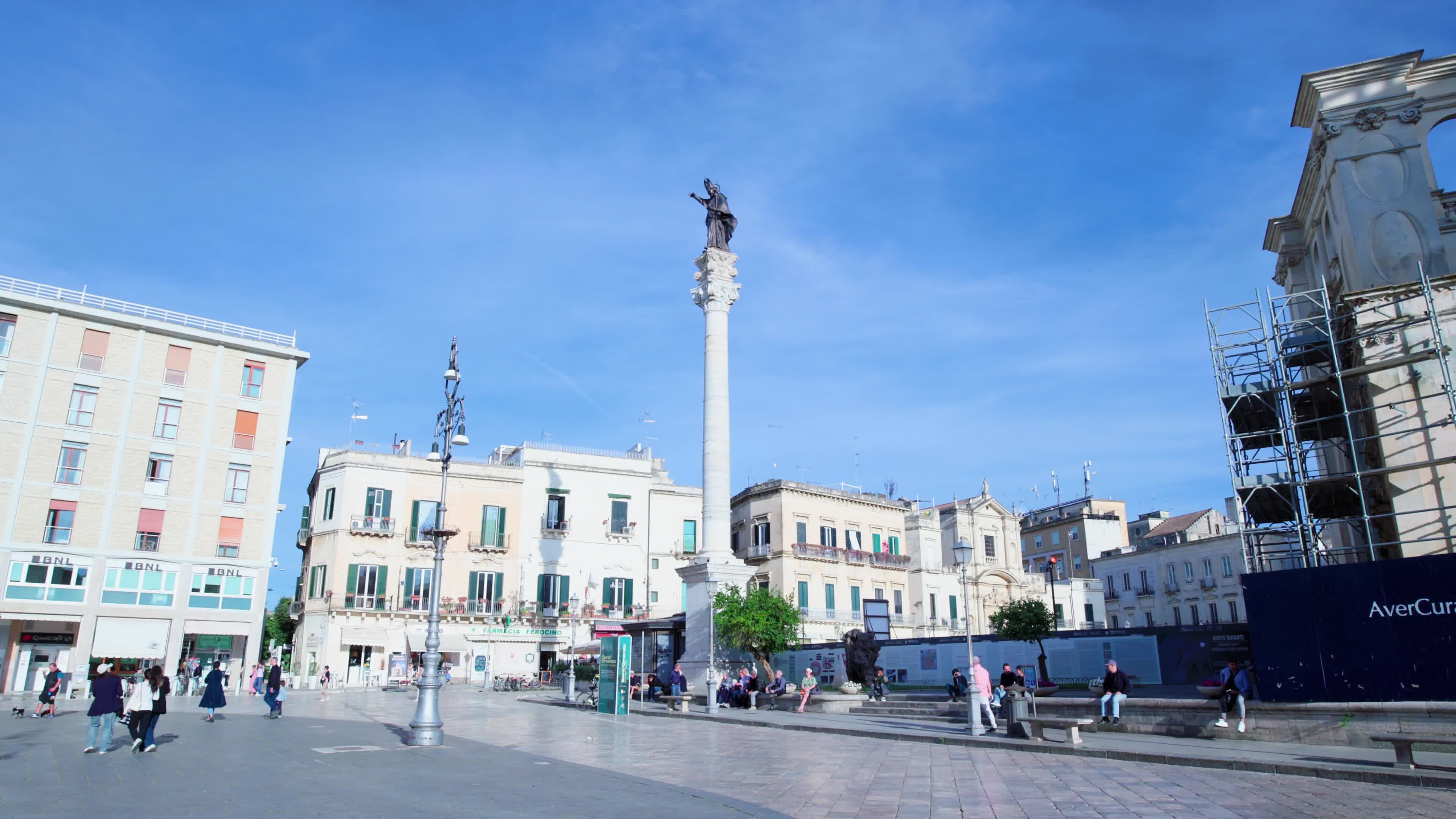 Tourists in Lecce, Italy