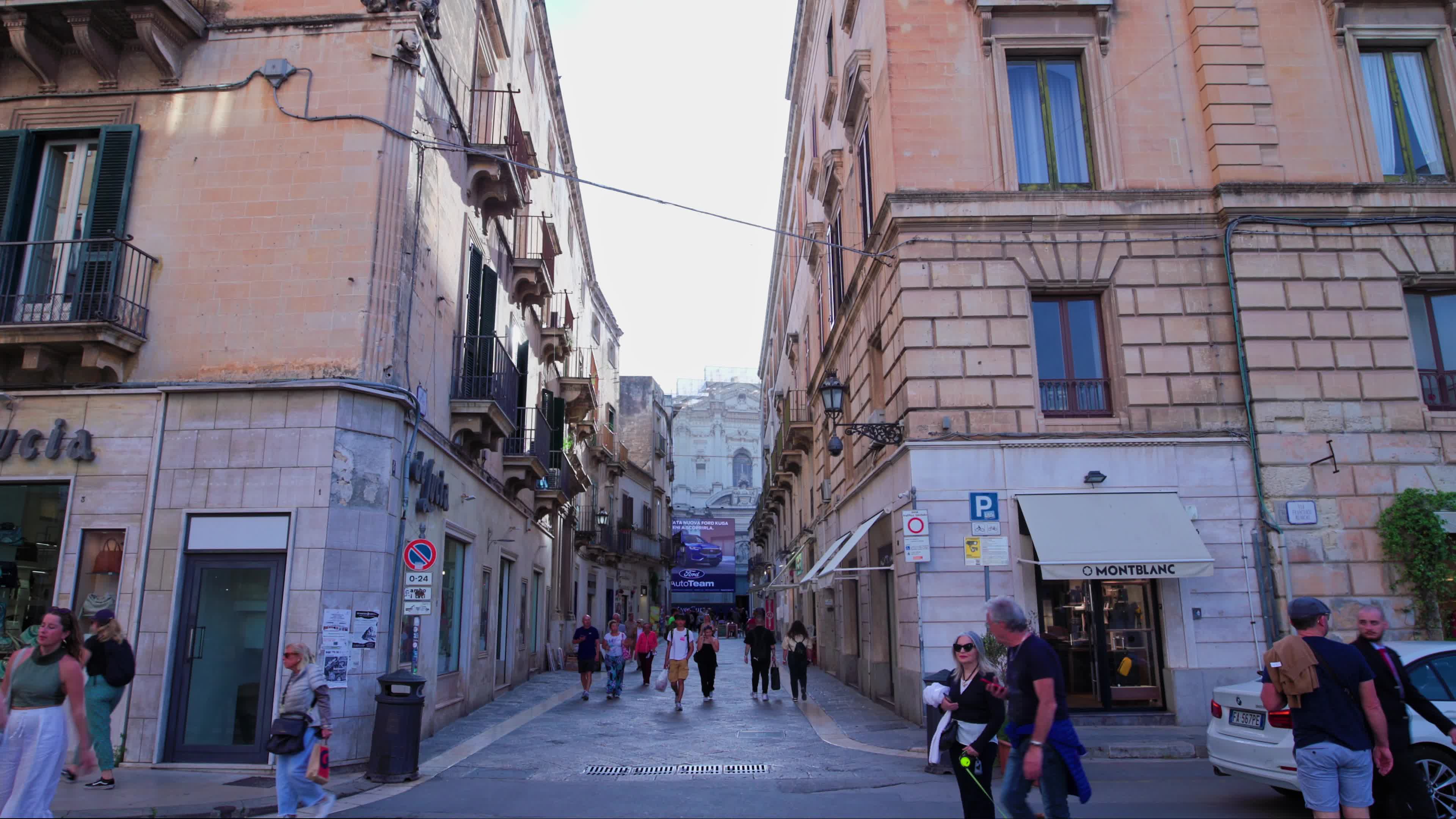 Tourists in Lecce, Italy