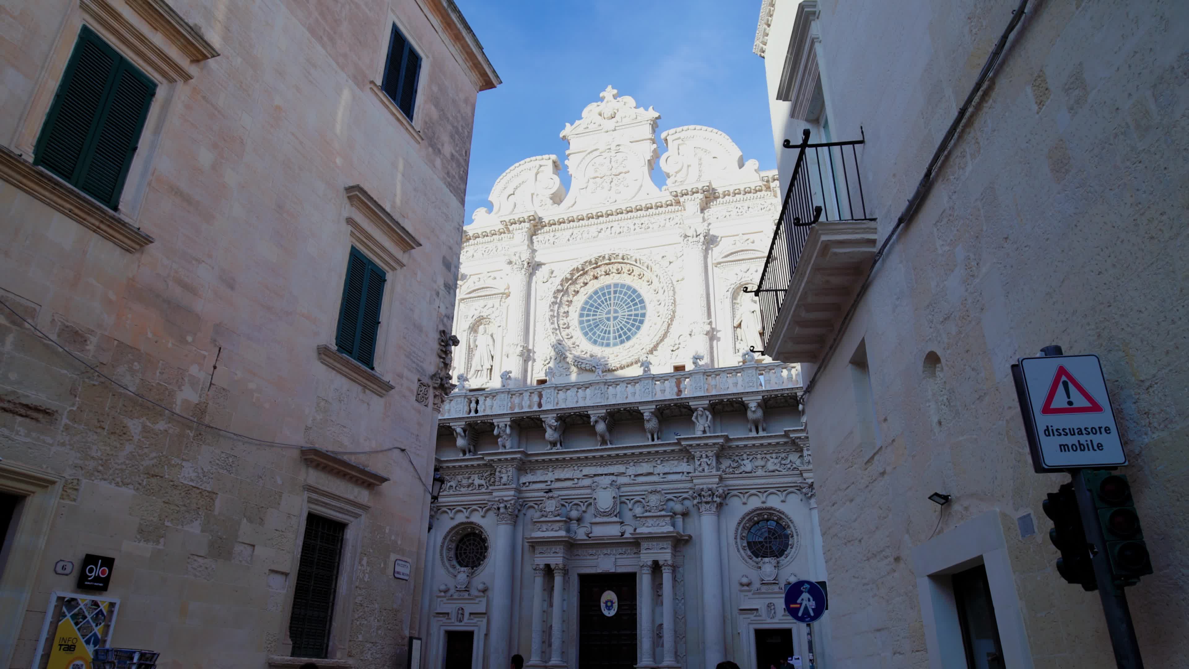 Tourists in Lecce, Italy