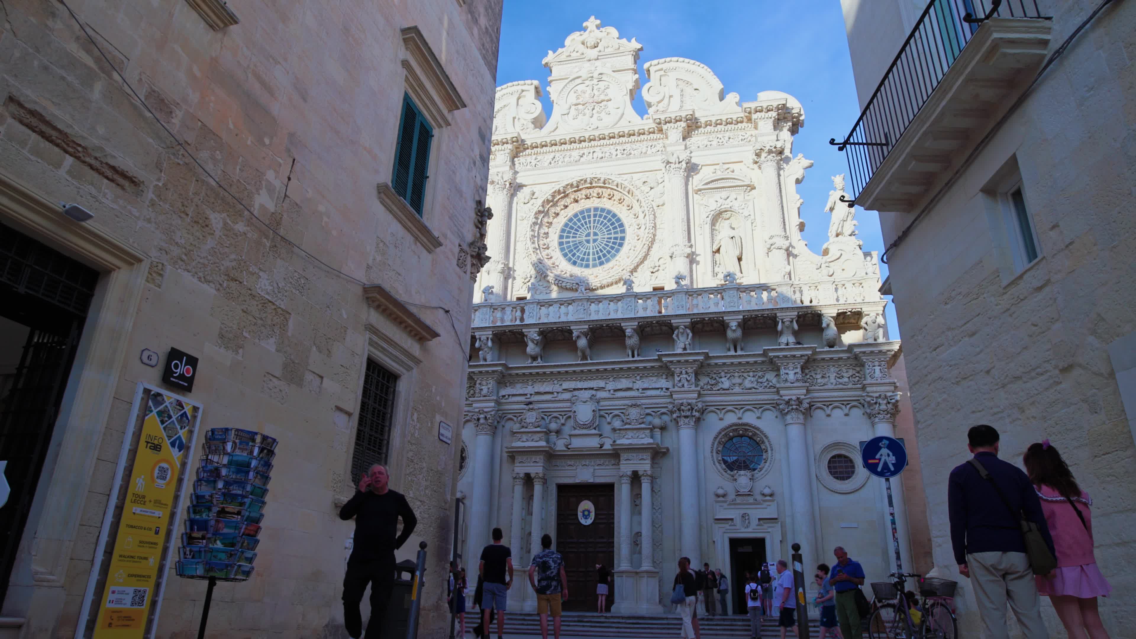 Tourists in Lecce, Italy