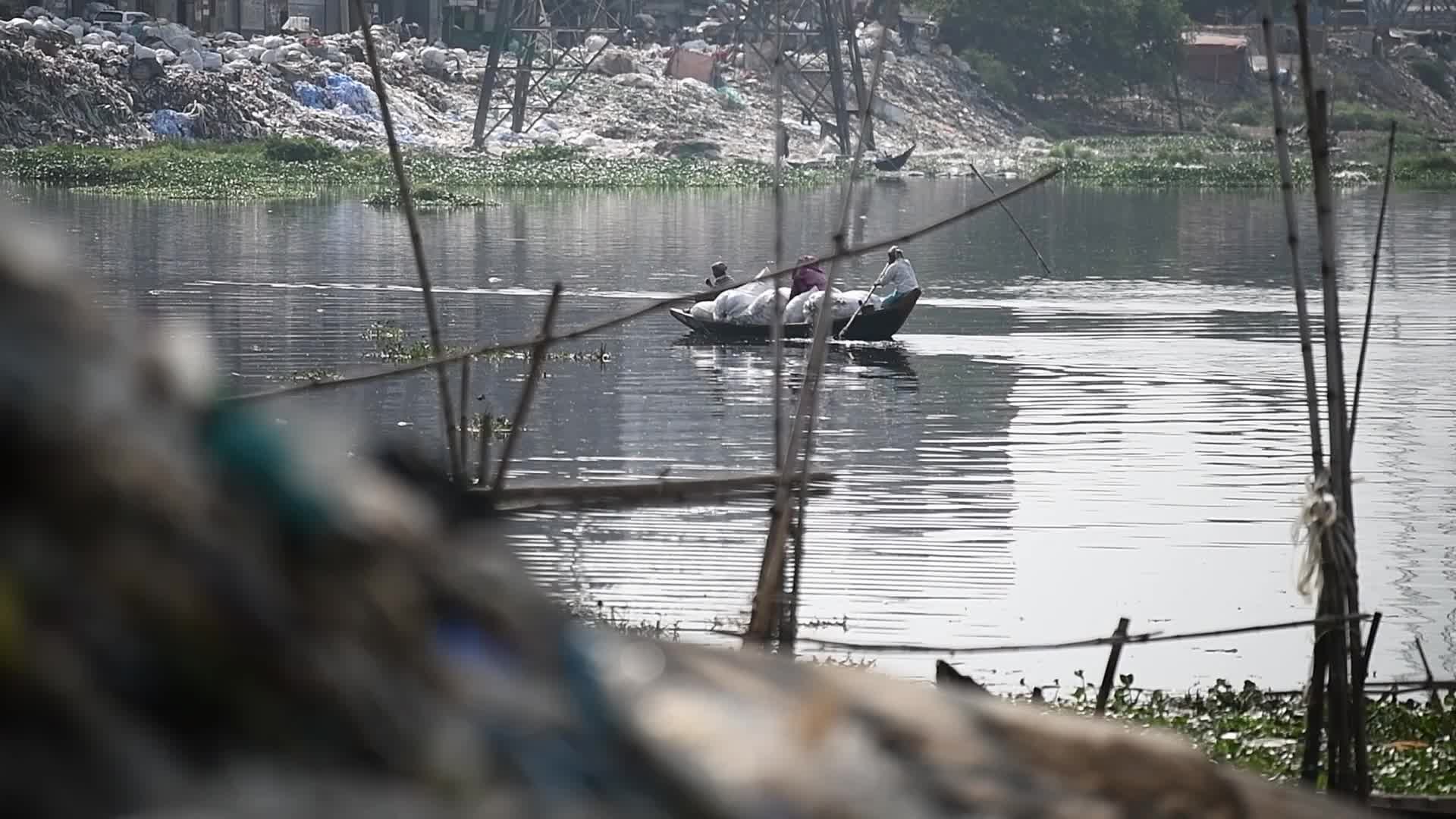 River pollution in Dhaka