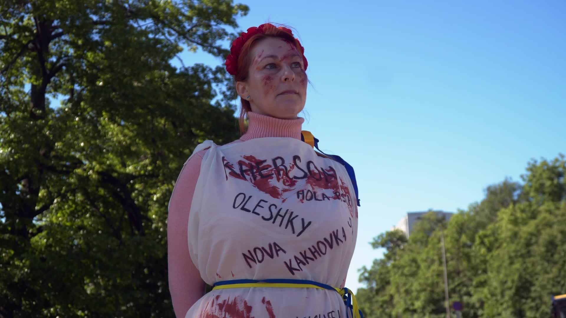Protest against Russian Invasion of Ukraine in Warsaw