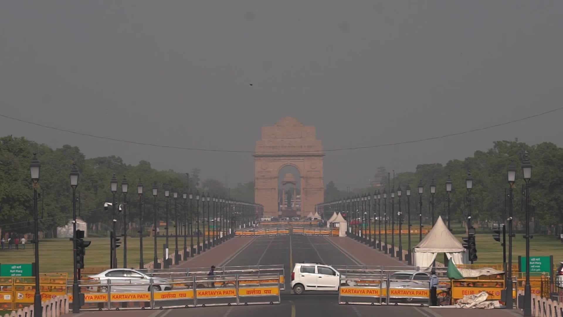 Hot summer day in Delhi, India