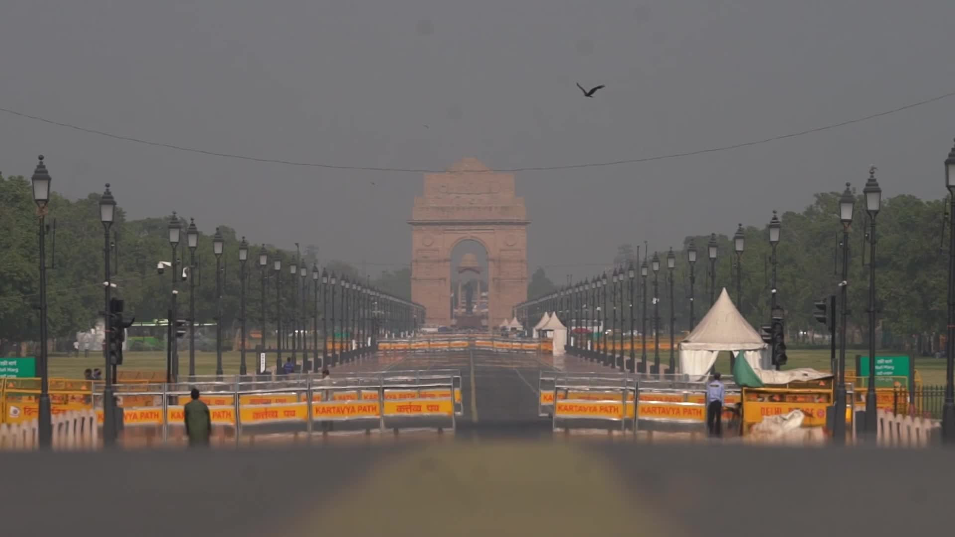 Hot summer day in Delhi, India
