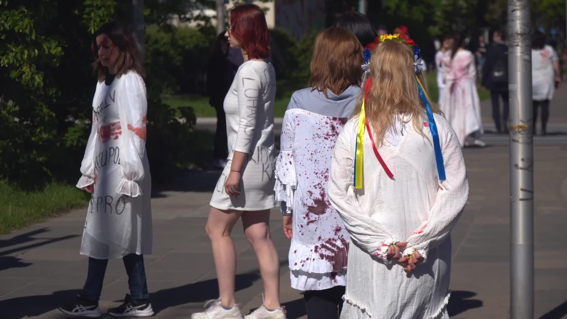 Protest against Russian Invasion of Ukraine in Warsaw