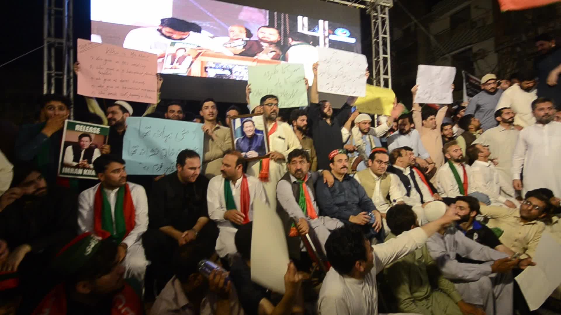 Supporters of Pakistan's PTI party protest for release of former PM Imran Khan 