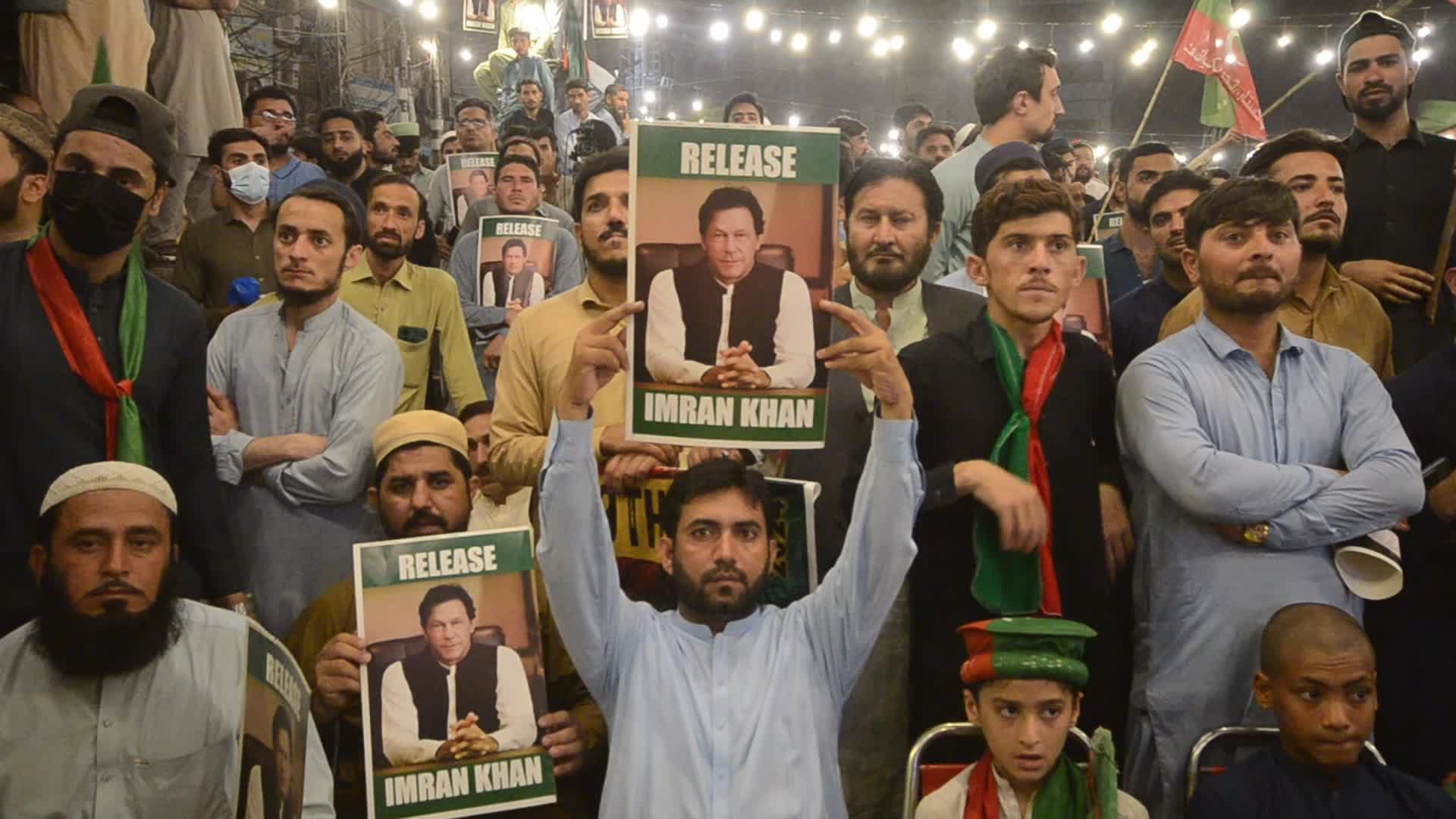 Supporters of Pakistan's PTI party protest for release of former PM Imran Khan 