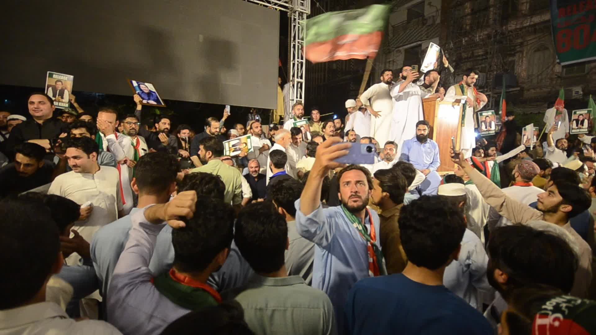 Supporters of Pakistan's PTI party protest for release of former PM Imran Khan 