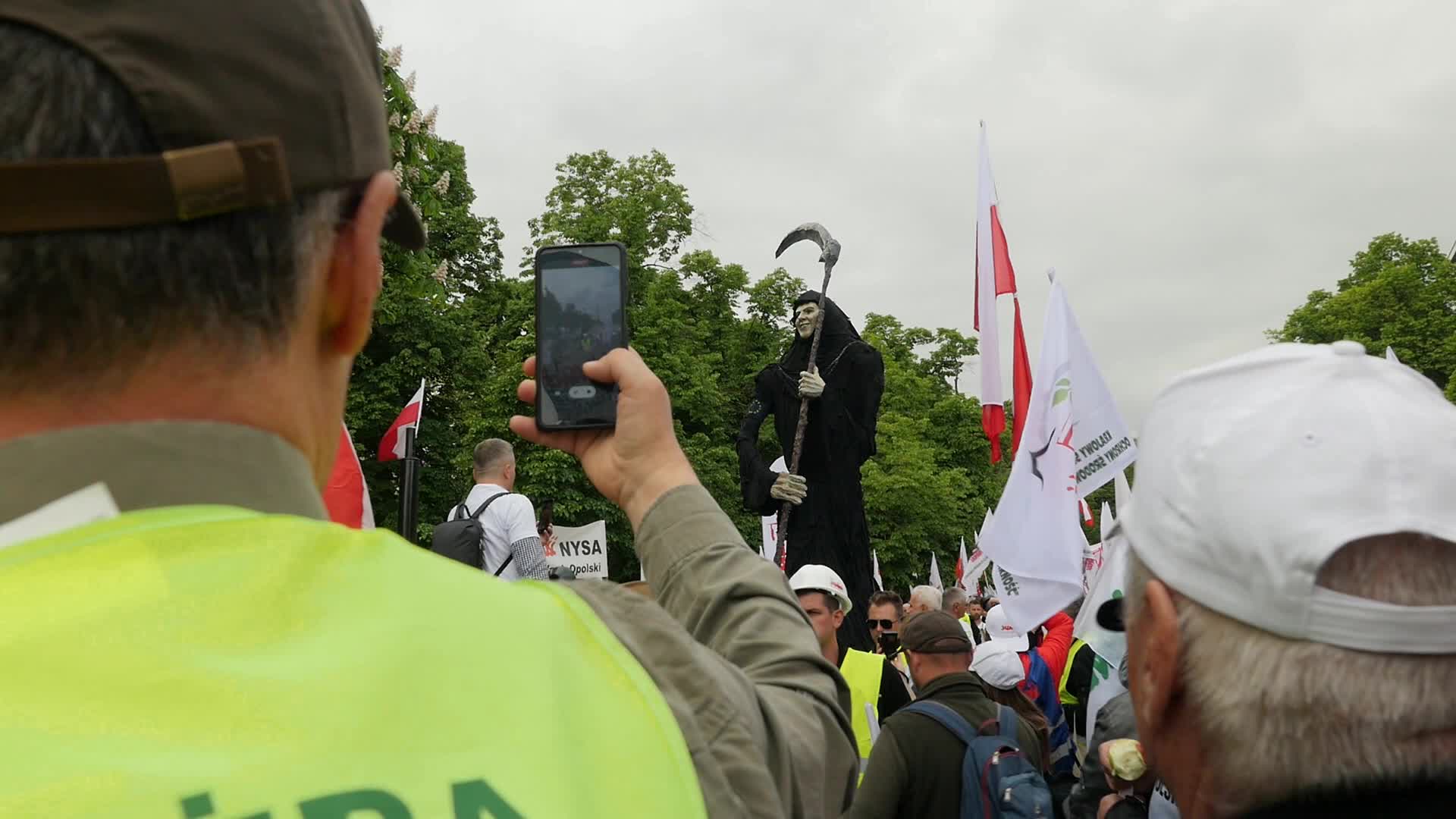 Polish farmers protest against the European Green Deal in Warsaw