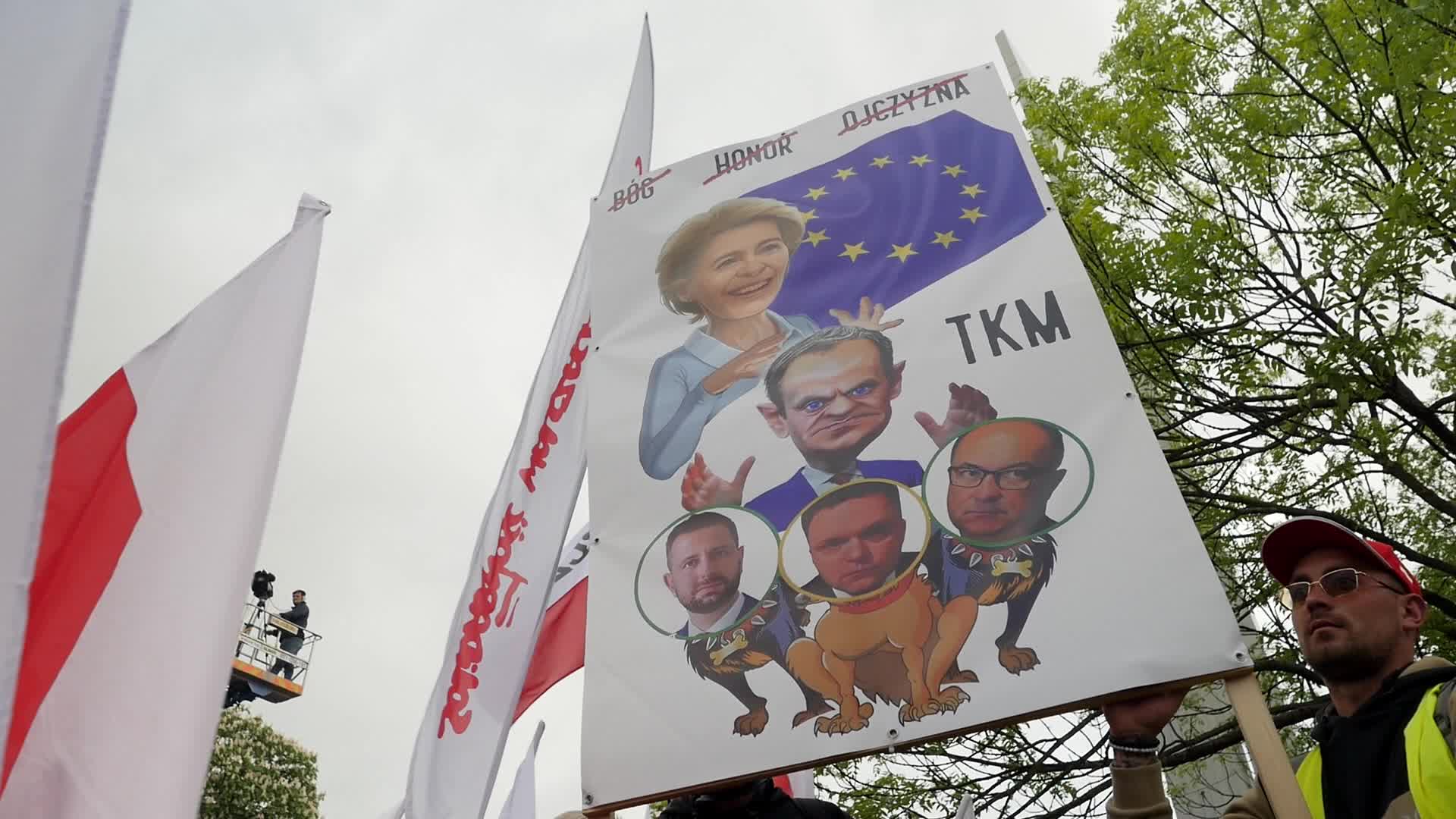 Polish farmers protest against the European Green Deal in Warsaw