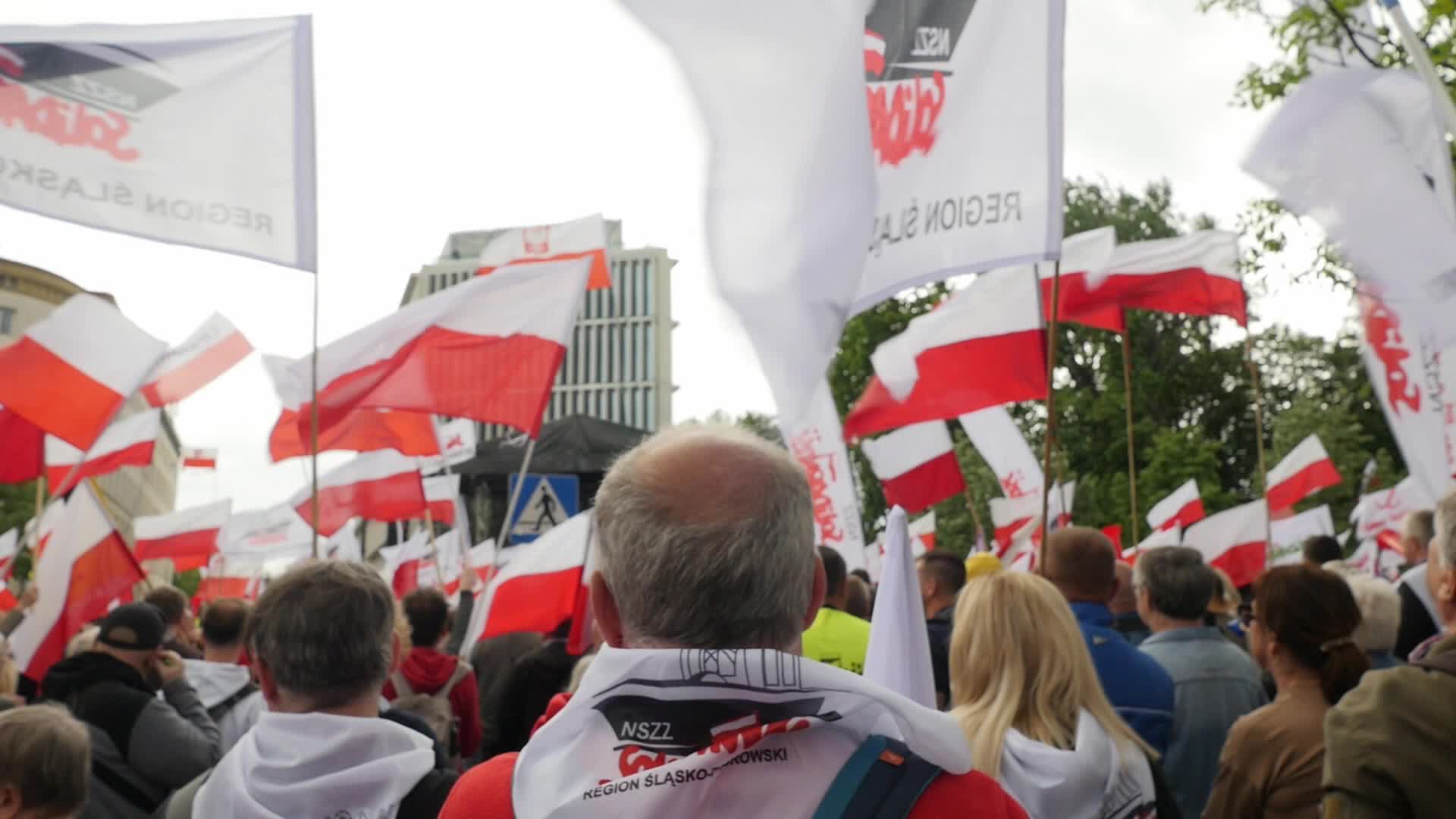 Polish farmers protest against the European Green Deal in Warsaw