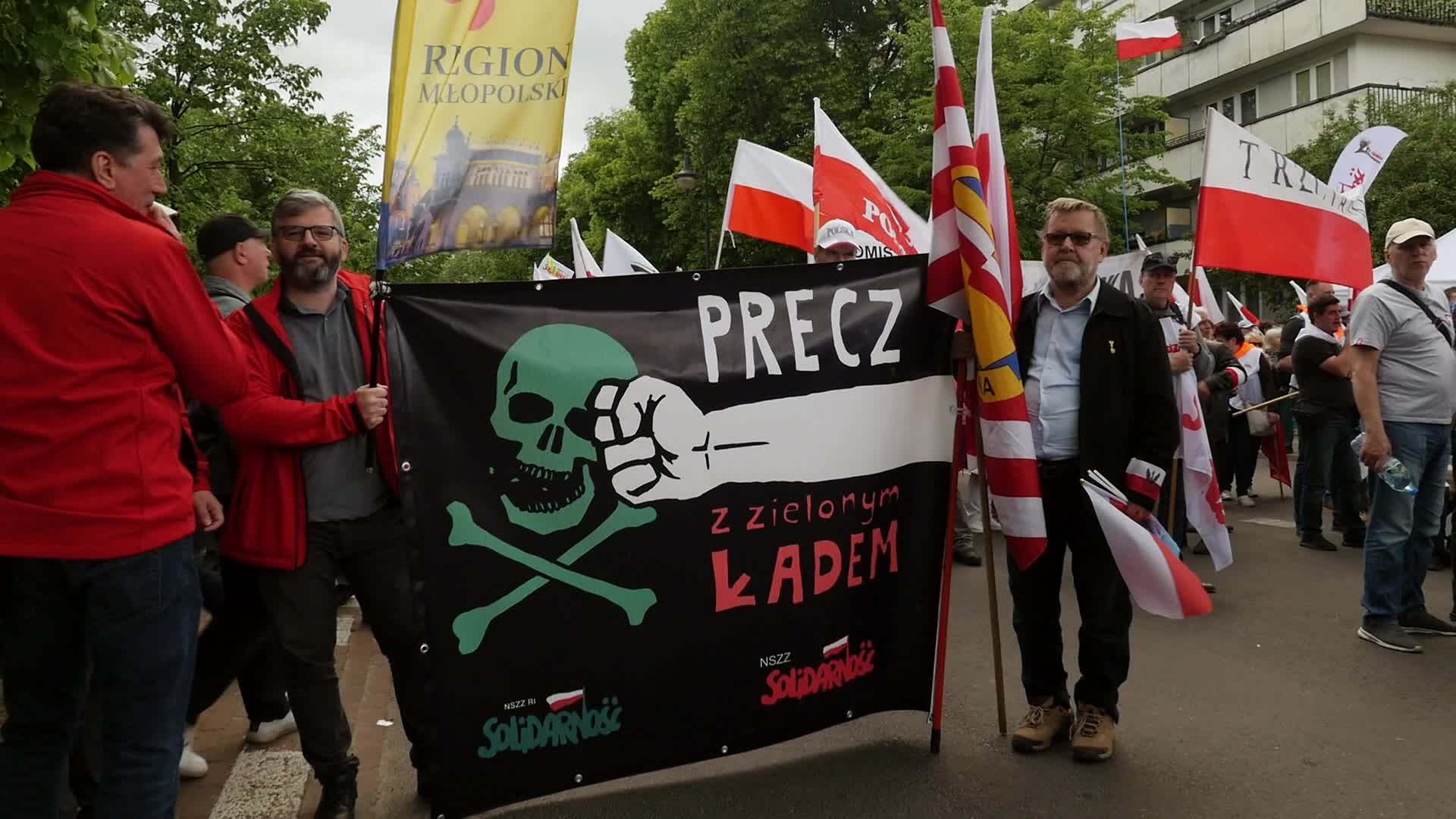 Polish farmers protest against the European Green Deal in Warsaw