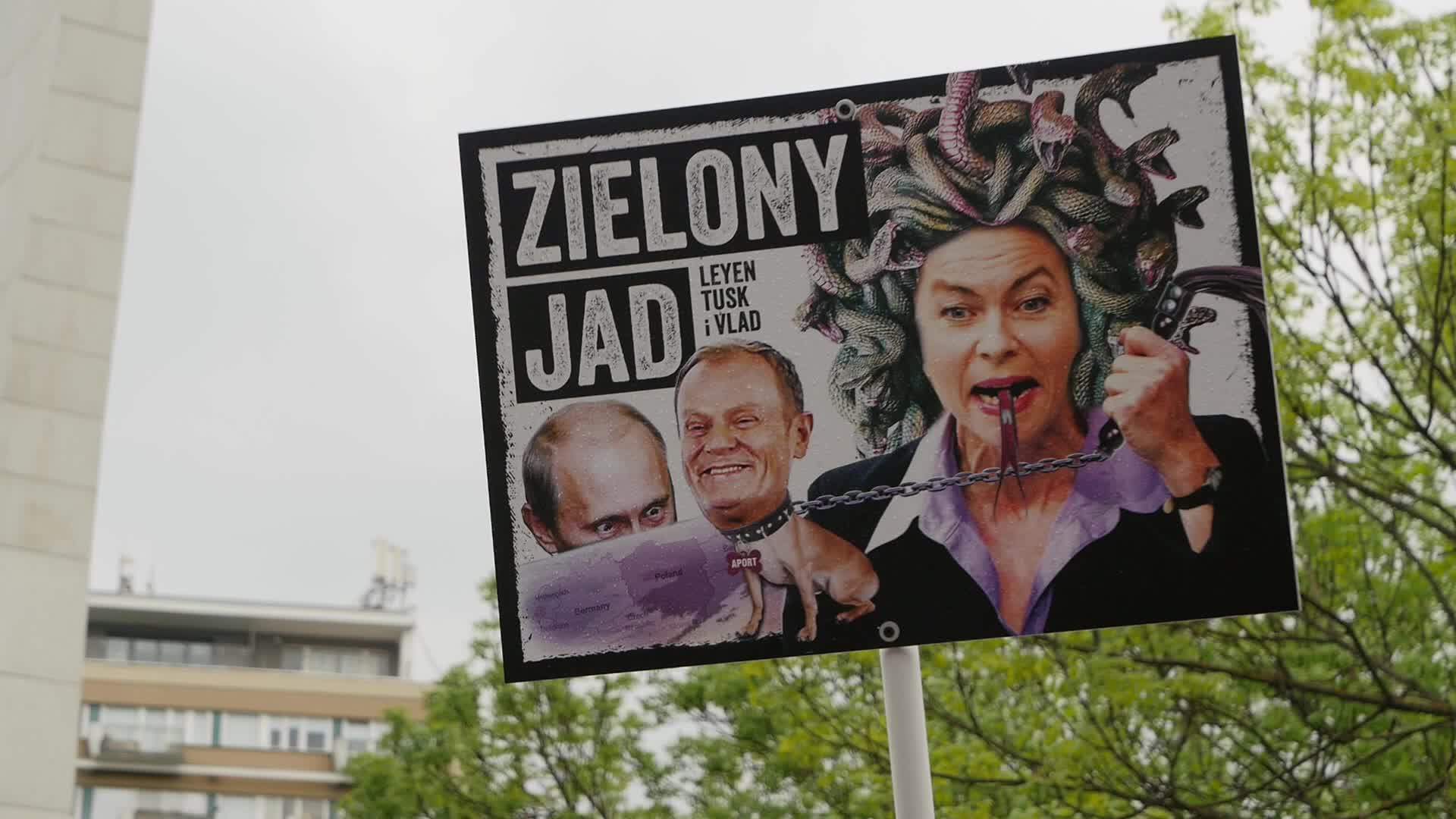 Polish farmers protest against the European Green Deal in Warsaw