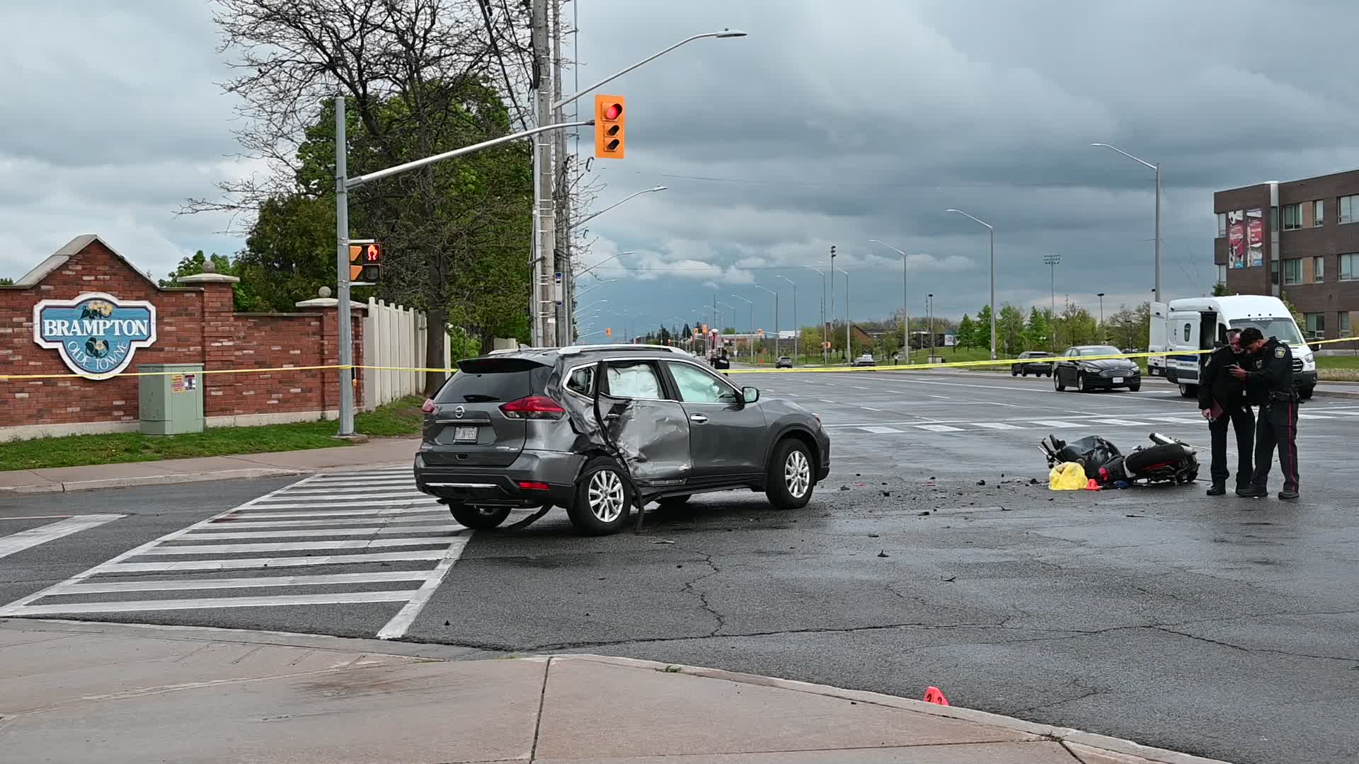 Motorcyclist In Life-Threatening Condition Following Vehicle Accident