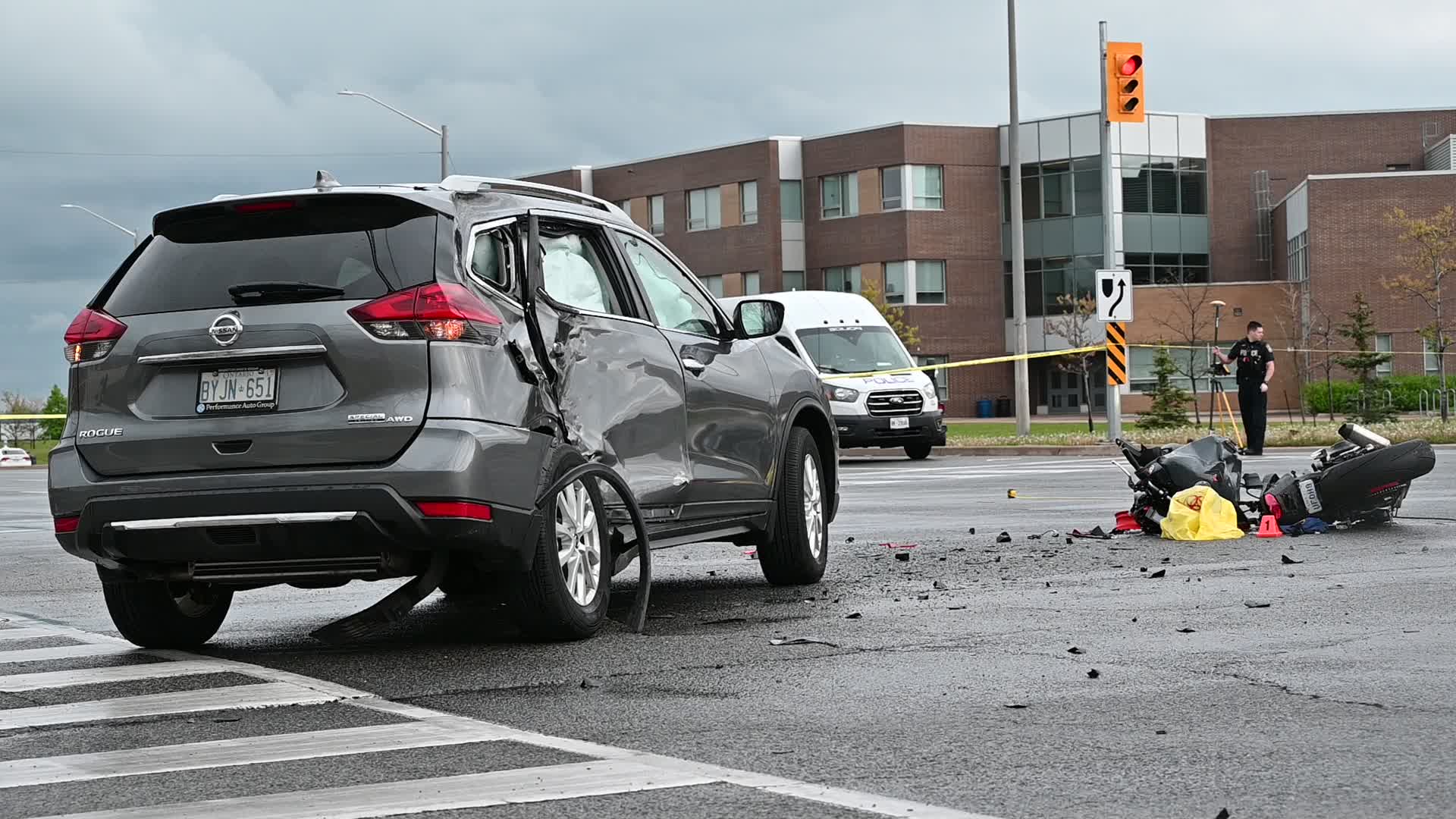 Motorcyclist In Life-Threatening Condition Following Vehicle Accident