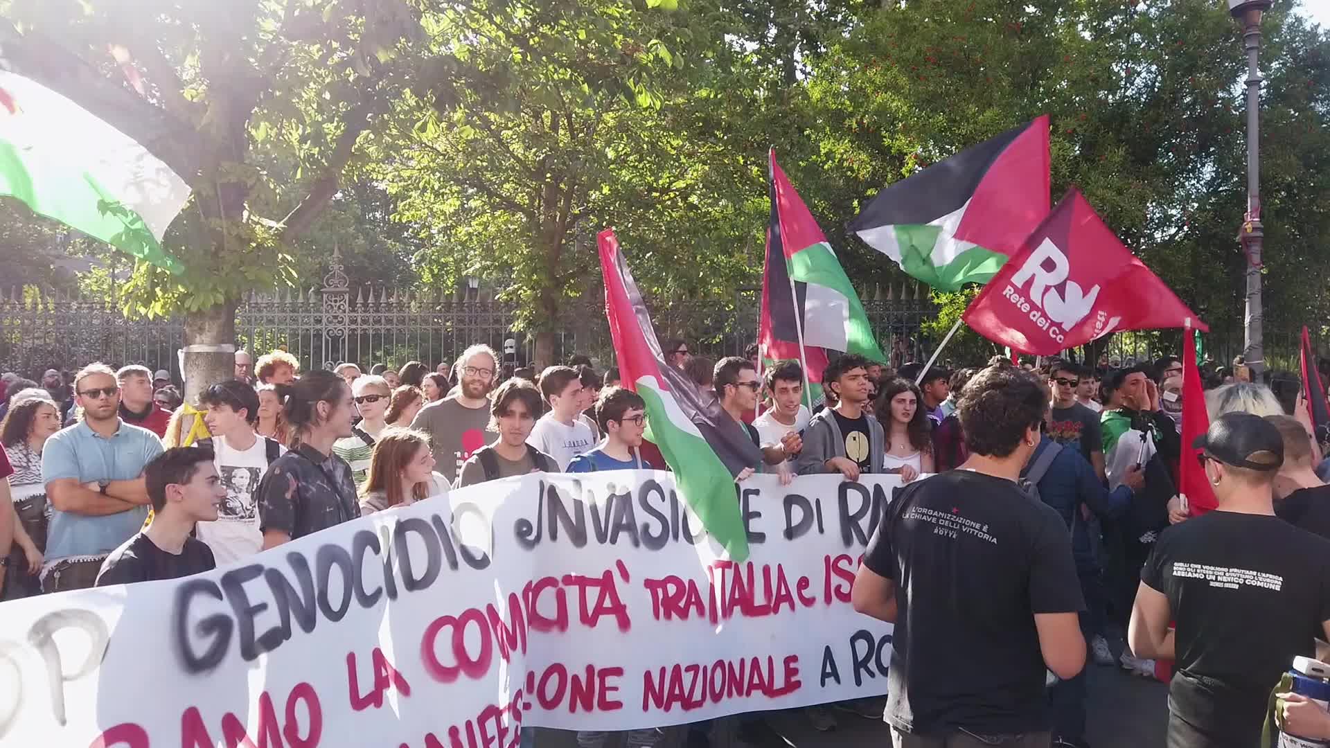 Pro Palestine Demonstration in Rome, Italy