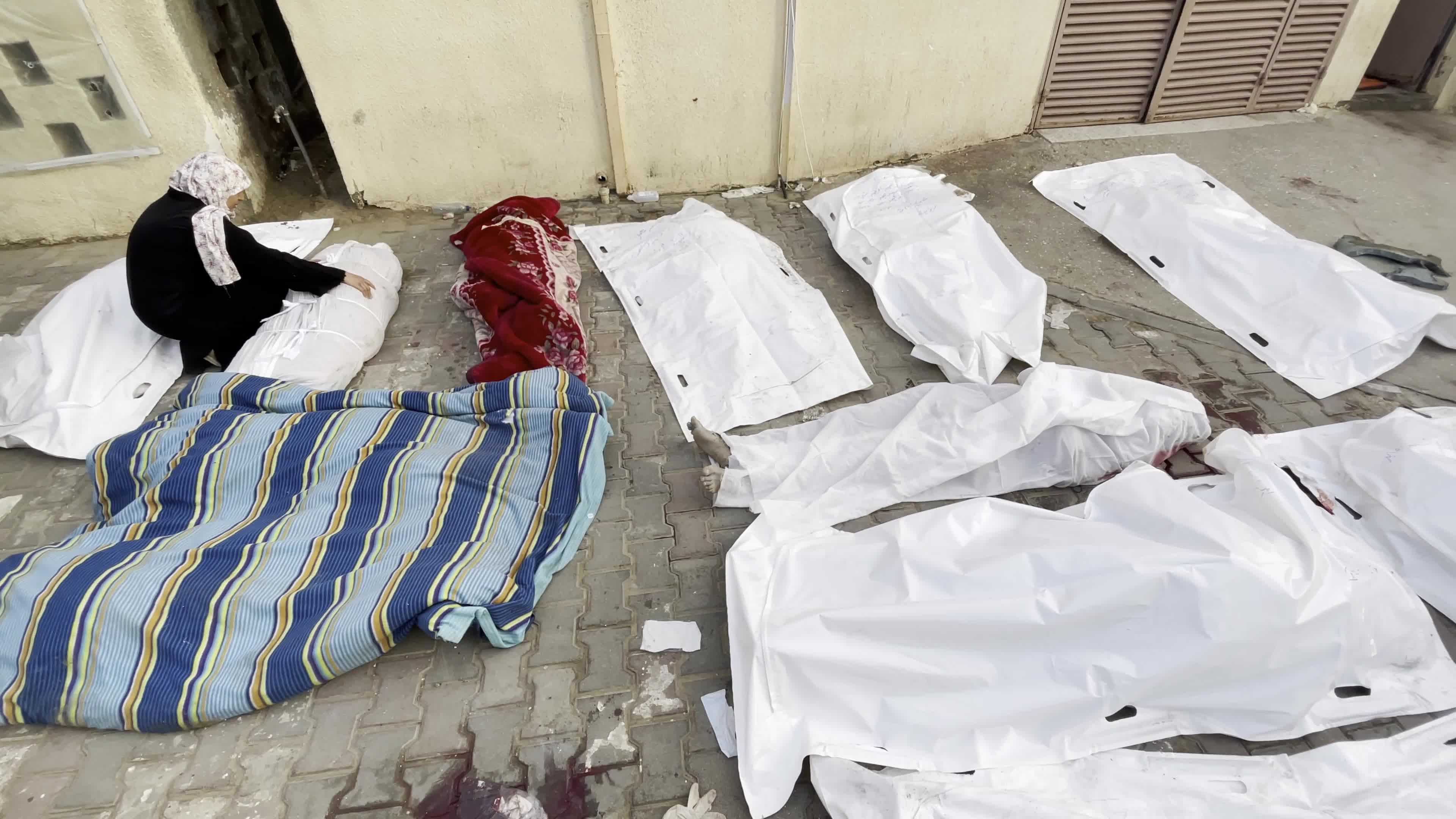 Aftermath of Israeli Airstrike in Gaza, Palestine