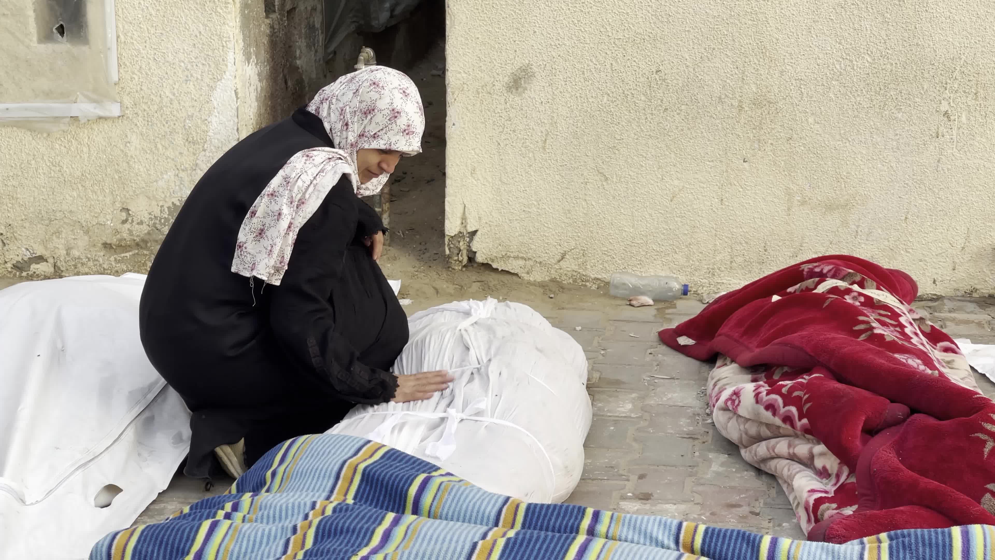 Aftermath of Israeli Airstrike in Gaza, Palestine