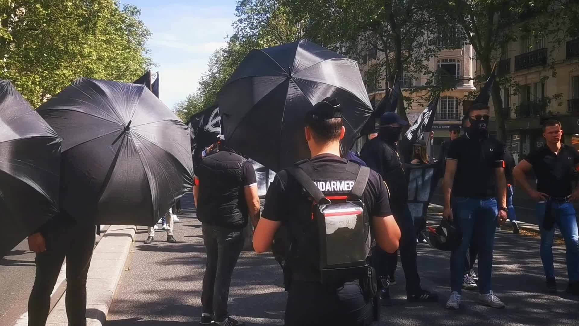 Far Rights Demonstration In Paris, France