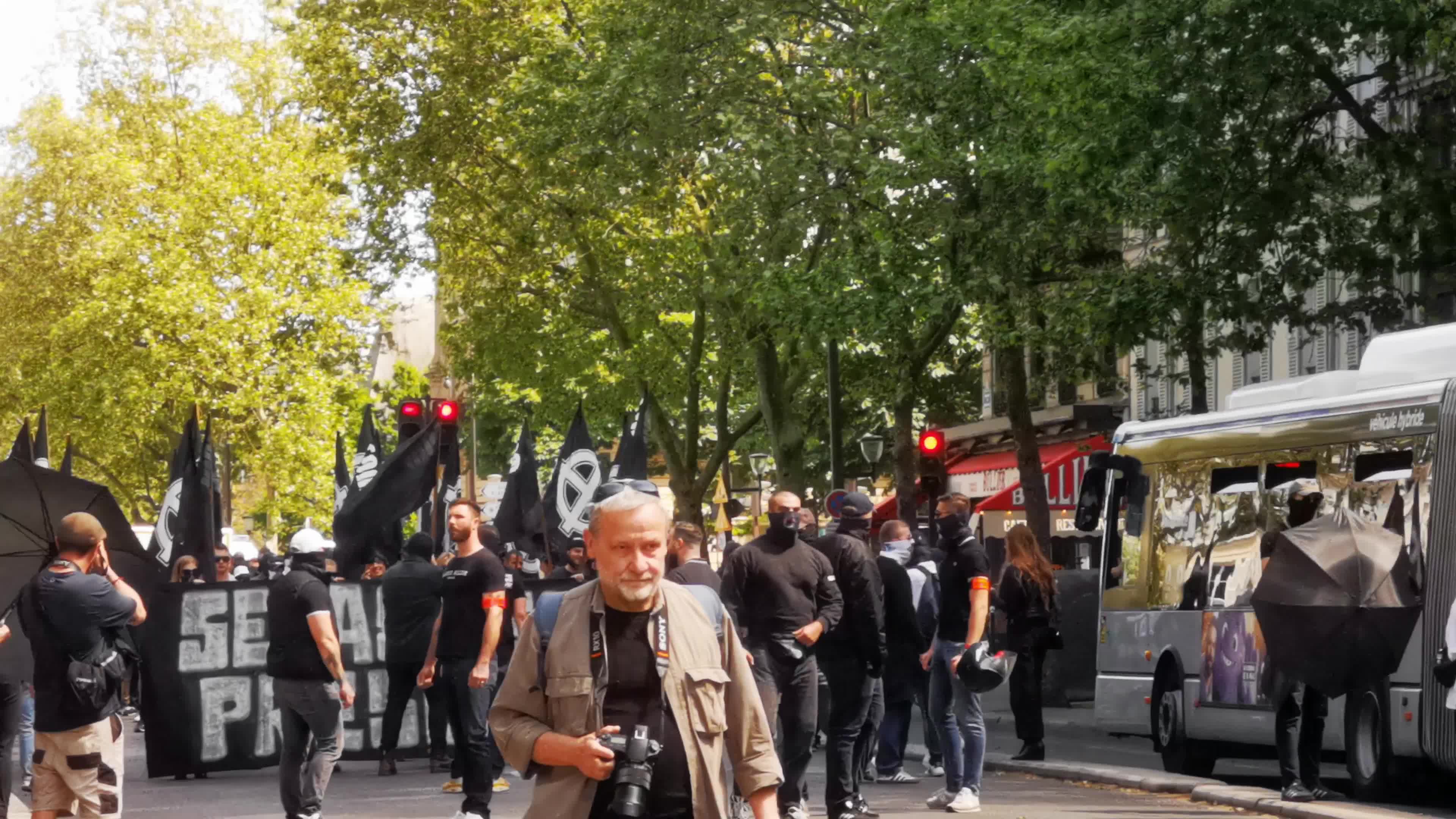 Far Rights Demonstration In Paris, France