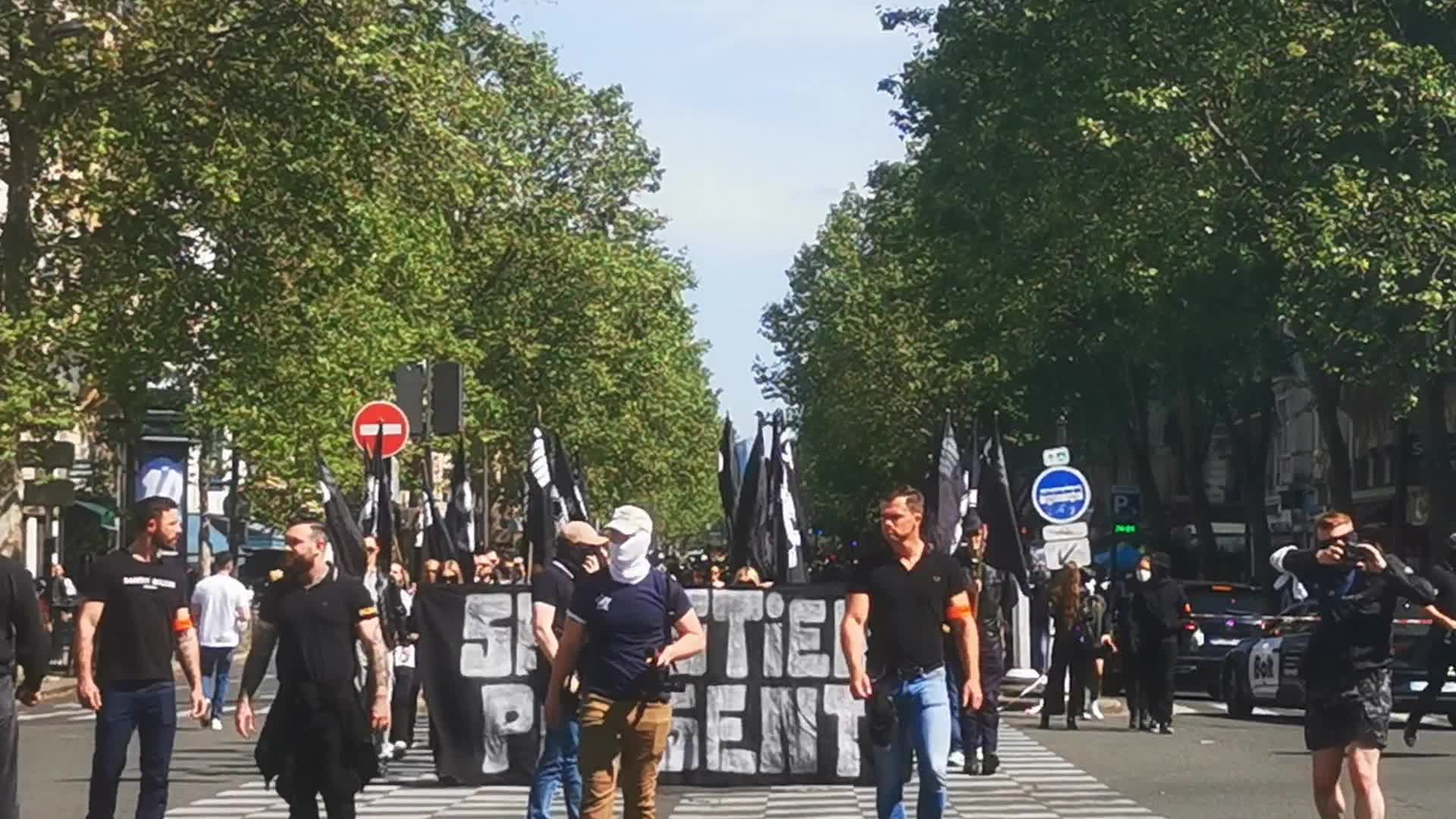 Far Rights Demonstration In Paris, France