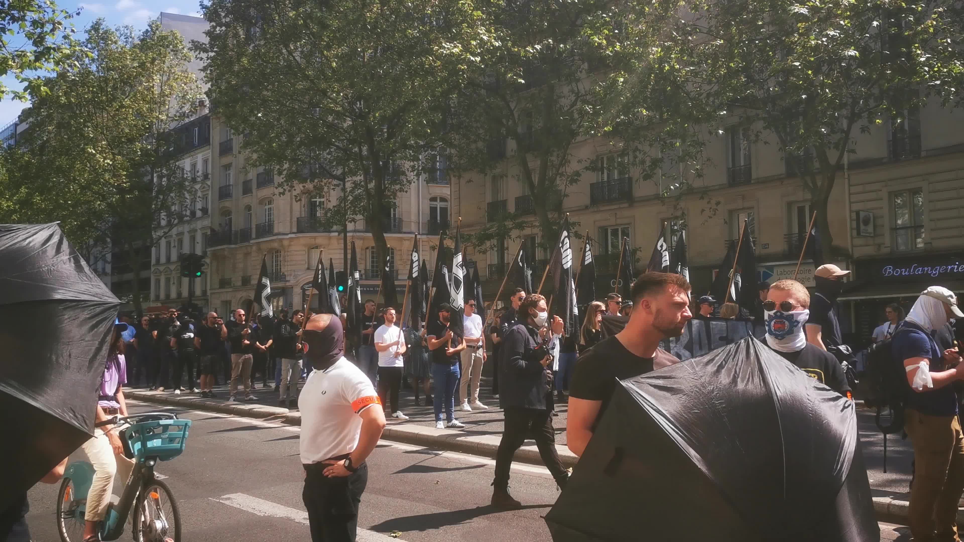 Far Rights Demonstration In Paris, France