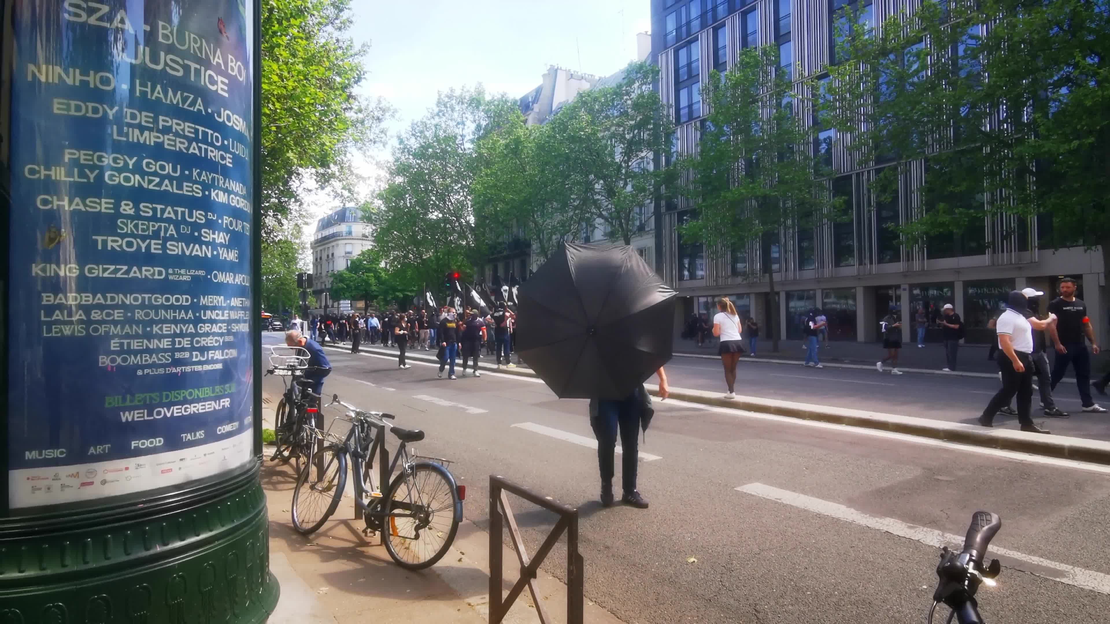 Far Rights Demonstration In Paris, France