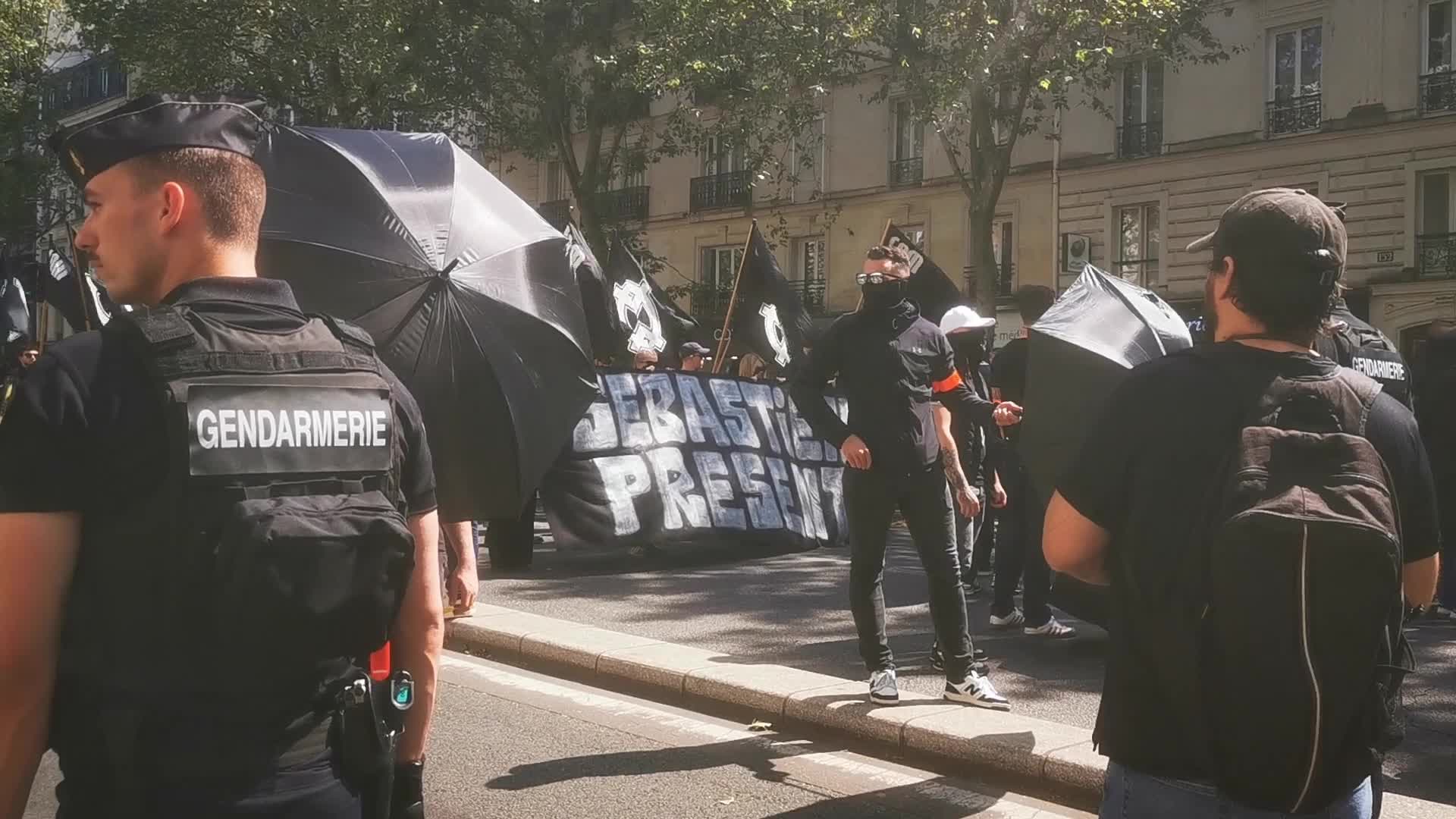 Far Rights Demonstration In Paris, France