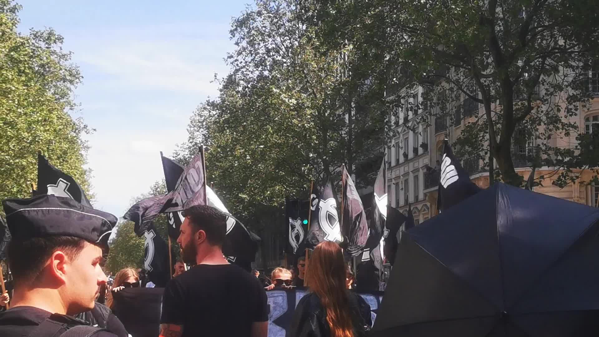 Far Rights Demonstration In Paris, France