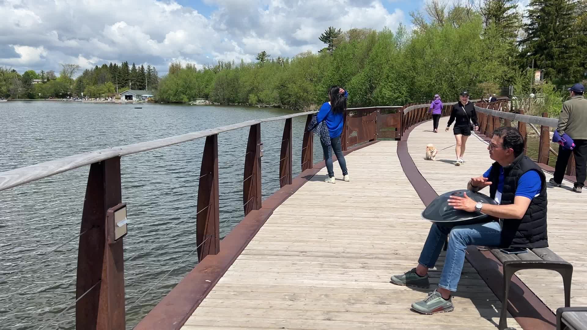 Daily life along Lake Wilcox