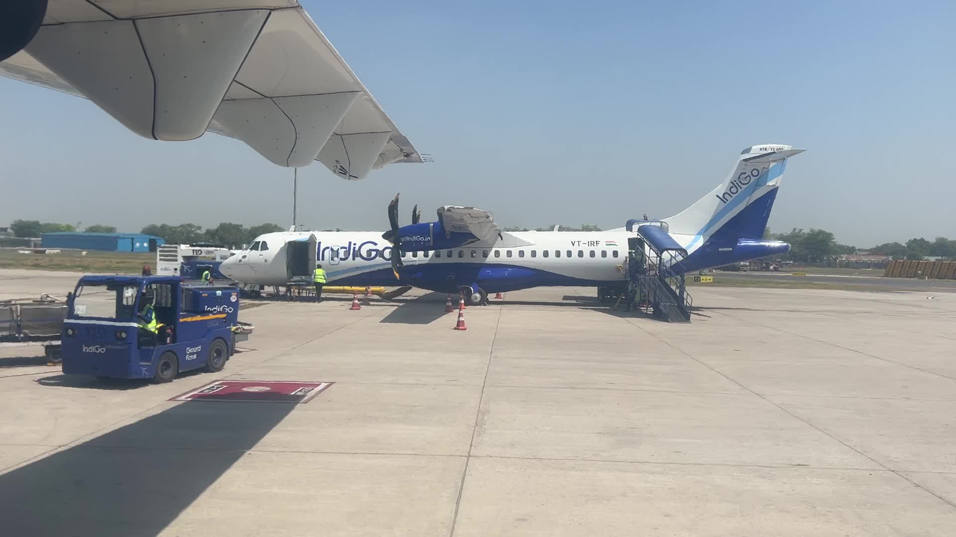 IndiGo Airlines airplanes at Indira Gandhi International Airport 