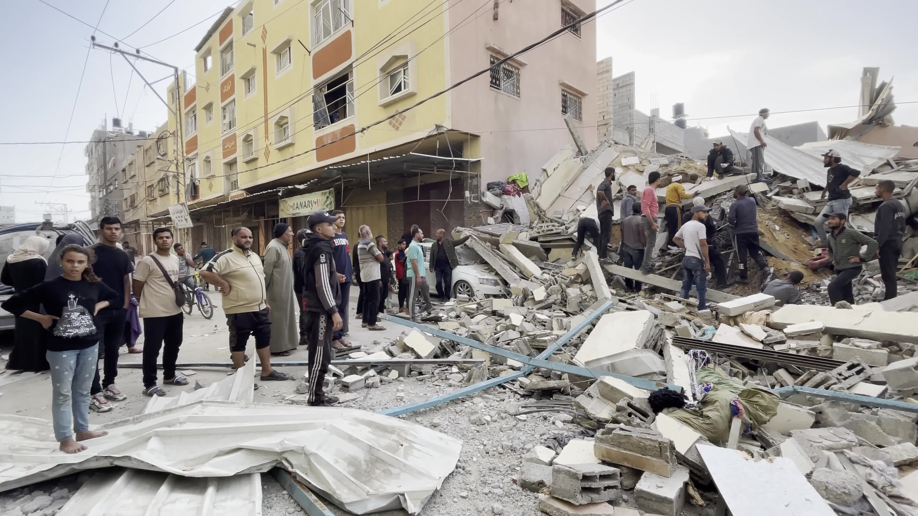 Aftermath of Israeli Airstrike In Gaza, Palestine