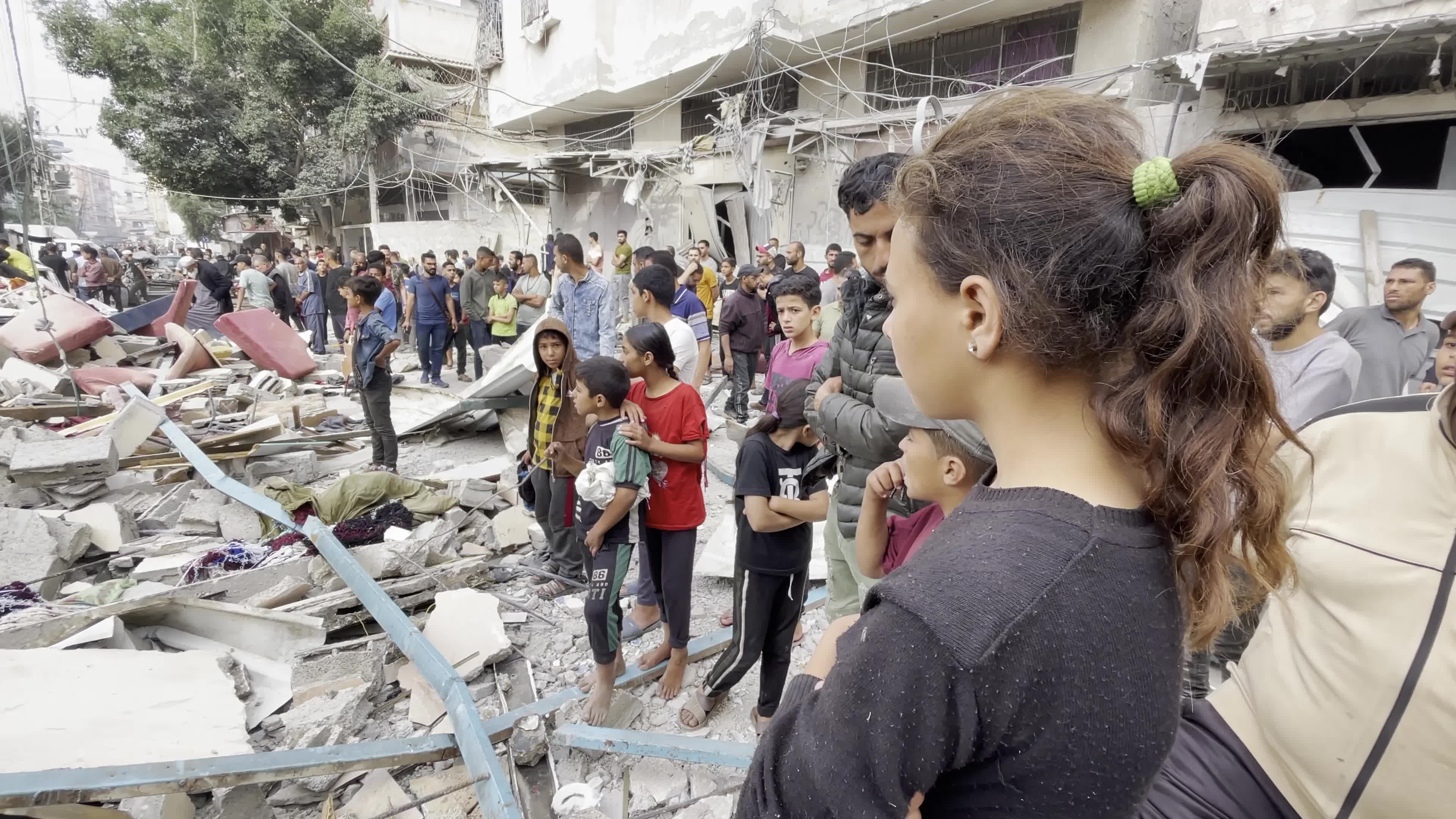 Aftermath of Israeli Airstrike In Gaza, Palestine
